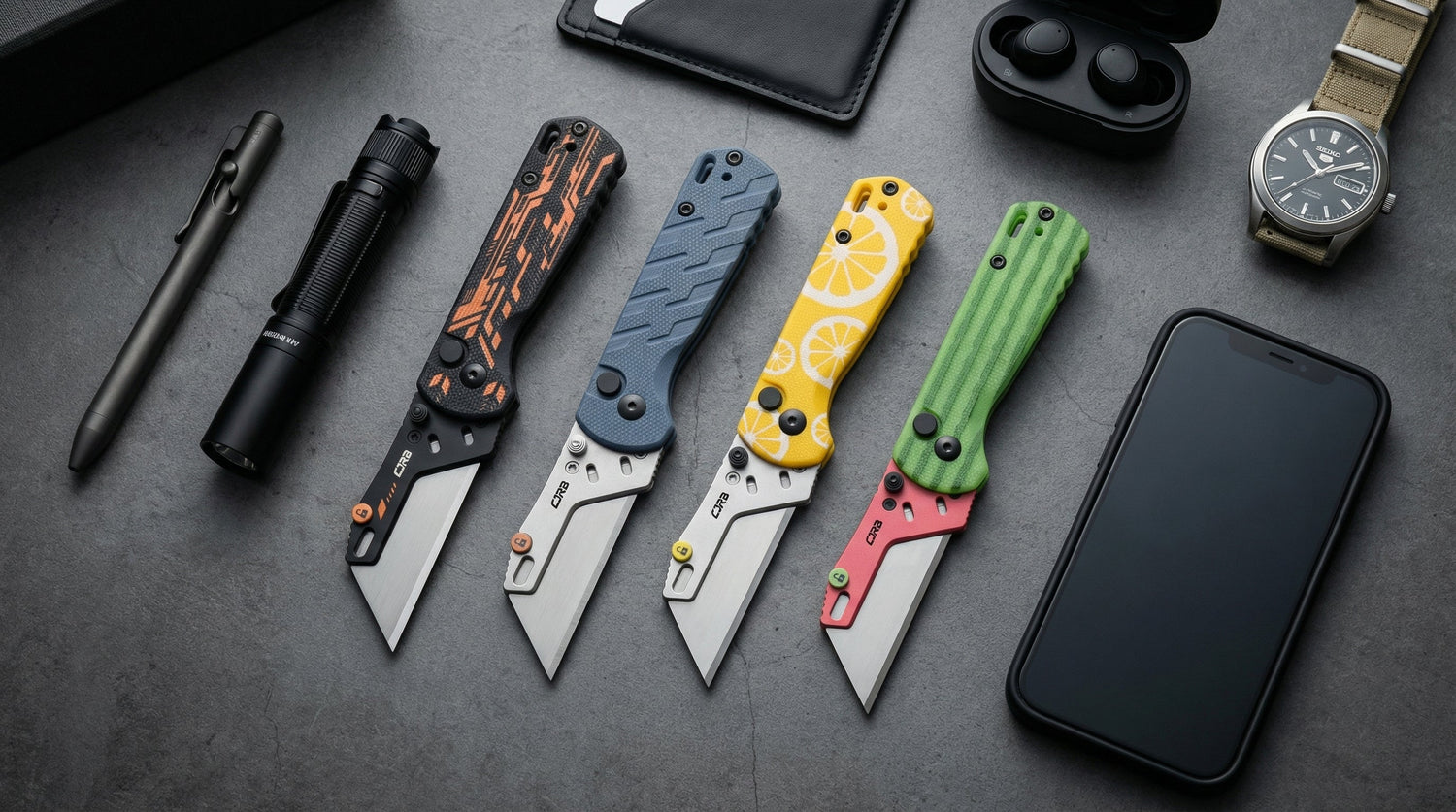 CJRB Boxer Utility Knife Review: The Best Button Lock Box Cutter for EDC