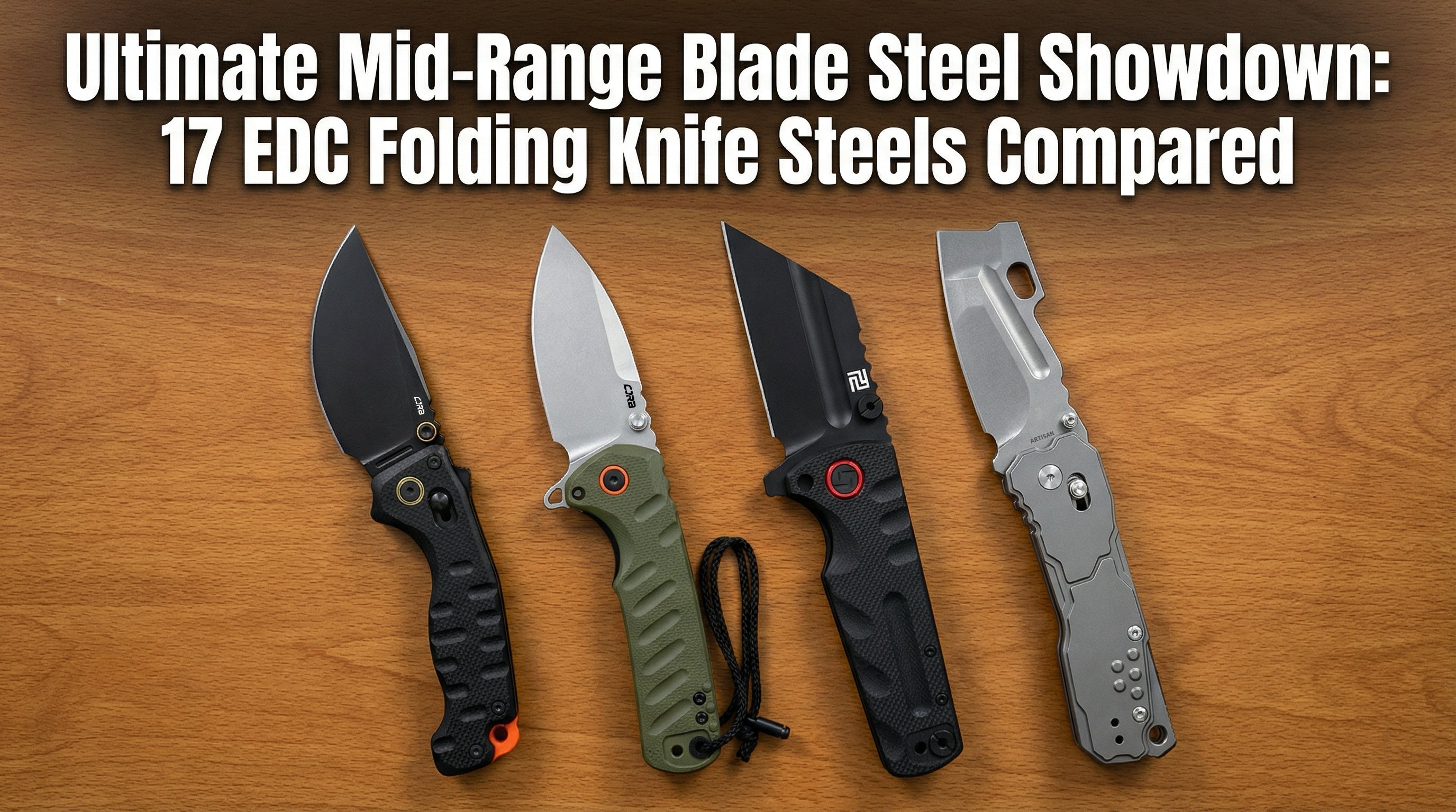 Ultimate Mid-Range Blade Steel Showdown: 17 EDC Folding Knife Steels Compared