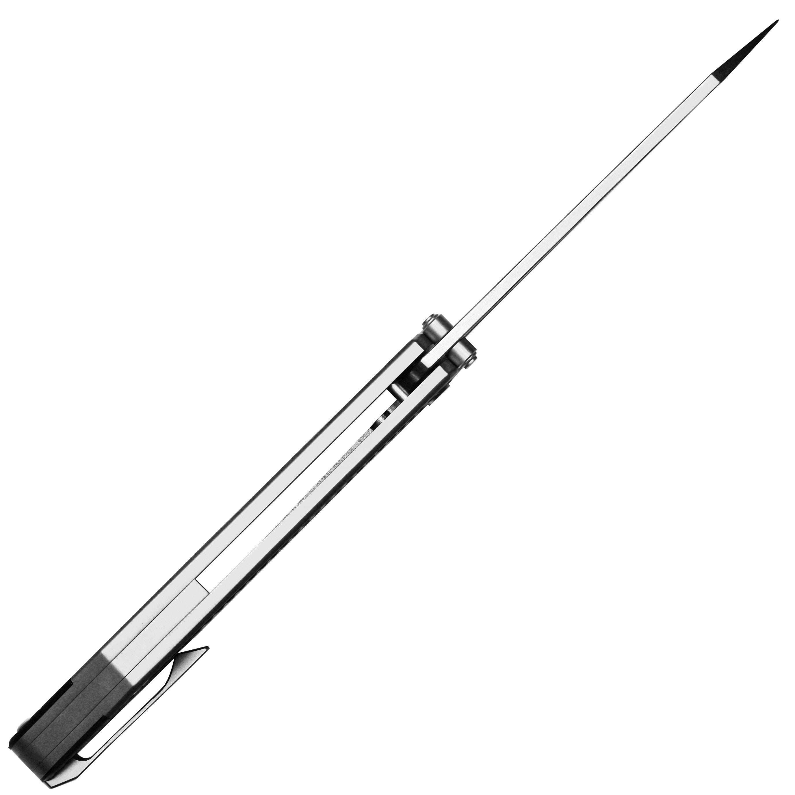 Artisan Cutlery Trust Thumb Stud & Frame Lock Knife Titanium and Aluminum Handle (3.758'' Stone Wash S35VN Blade) 1886G-GY