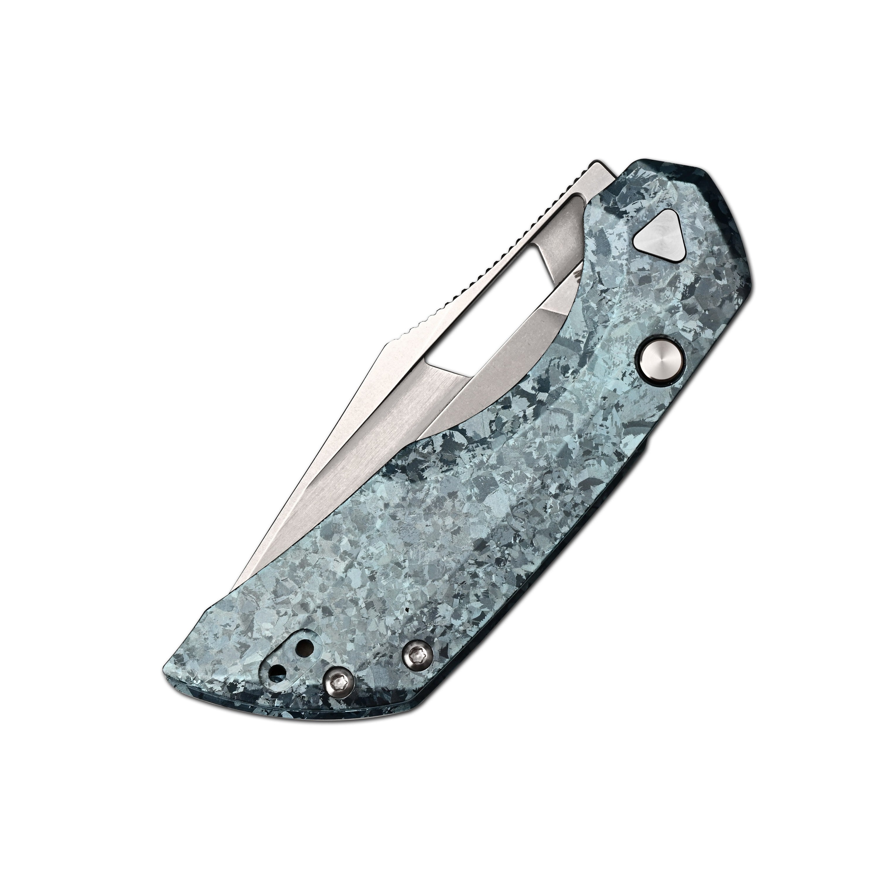 Artisan Cutlery Mousebird Thumb Hole Top Liner lock Lock EDC Knife Crystal Titanium Handle Crystal Titanium Clip(3'' CPM S35VN Stone Wash Blade ) 1889G-CBU