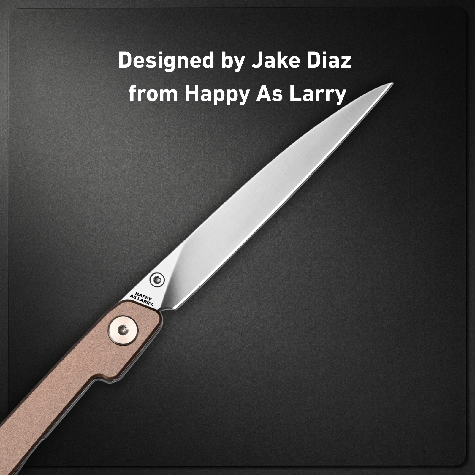 CJRB Lanky Thumb Stud & Liner Lock Knife Champagne Aluminum Handle (3.58'' AR-RPM9 Sand Polish Blade) J1965-CP