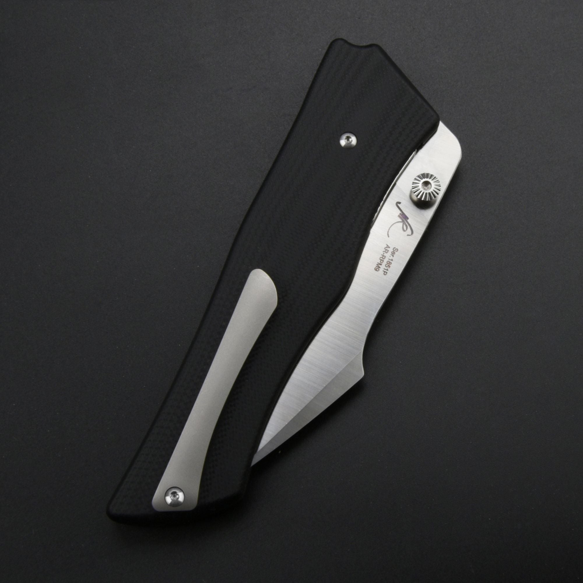 Artisan Cutlery Ahab ATZ-1851P AR-RPM9 Blade G10 Handle Folding Knives - Black (1851P-BK)