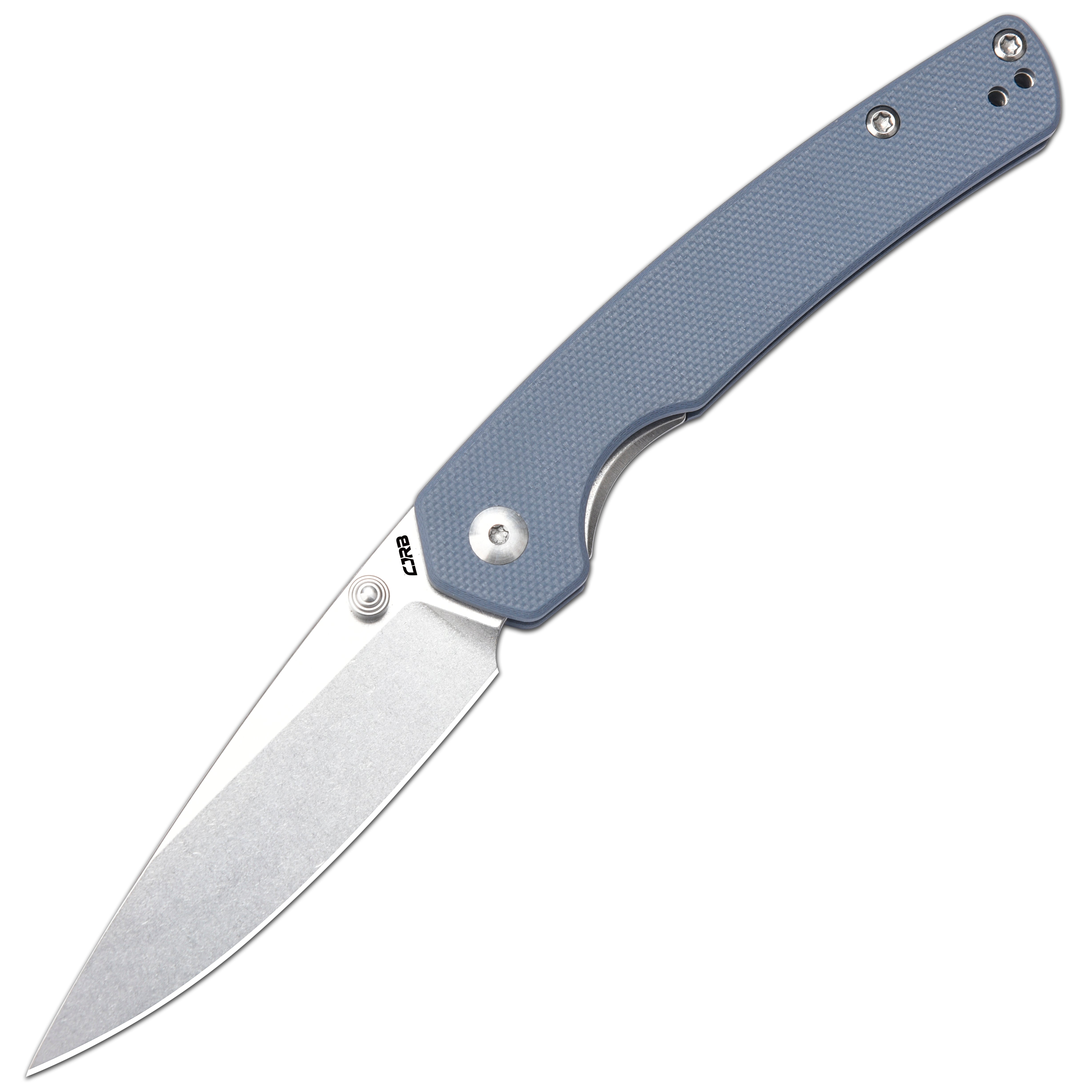 CJRB Kain J1956 AR-RPM9 Steel Blade G10 Handle Folding Knives - Stone Wash/Gray G10 (J1956-GY)