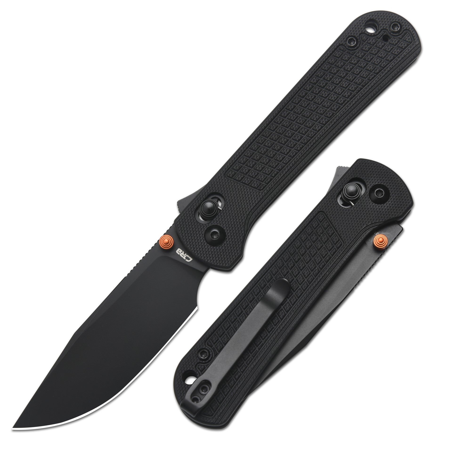 CJRB Bolt J1960 AR-RPM9 Steel Blade G10 Handle Folding Knives, Black
