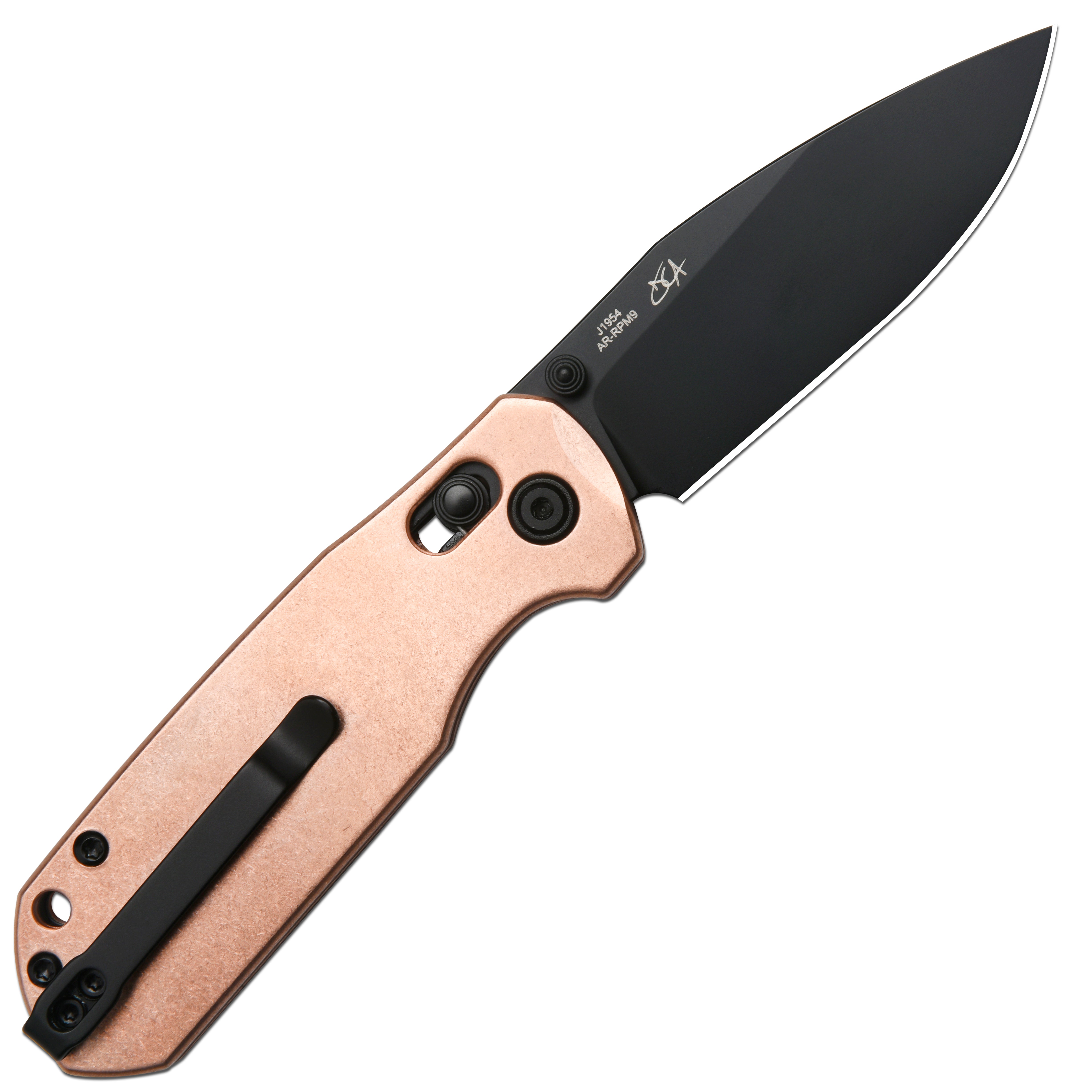 CJRB Maximal J1954 AR-RPM9 Blade Copper Handle Folding Knives