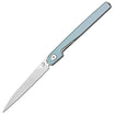 CJRB Lanky J1965-PBU folding knife with 3.58-inch Sandvik 14C28N sand polish blade
