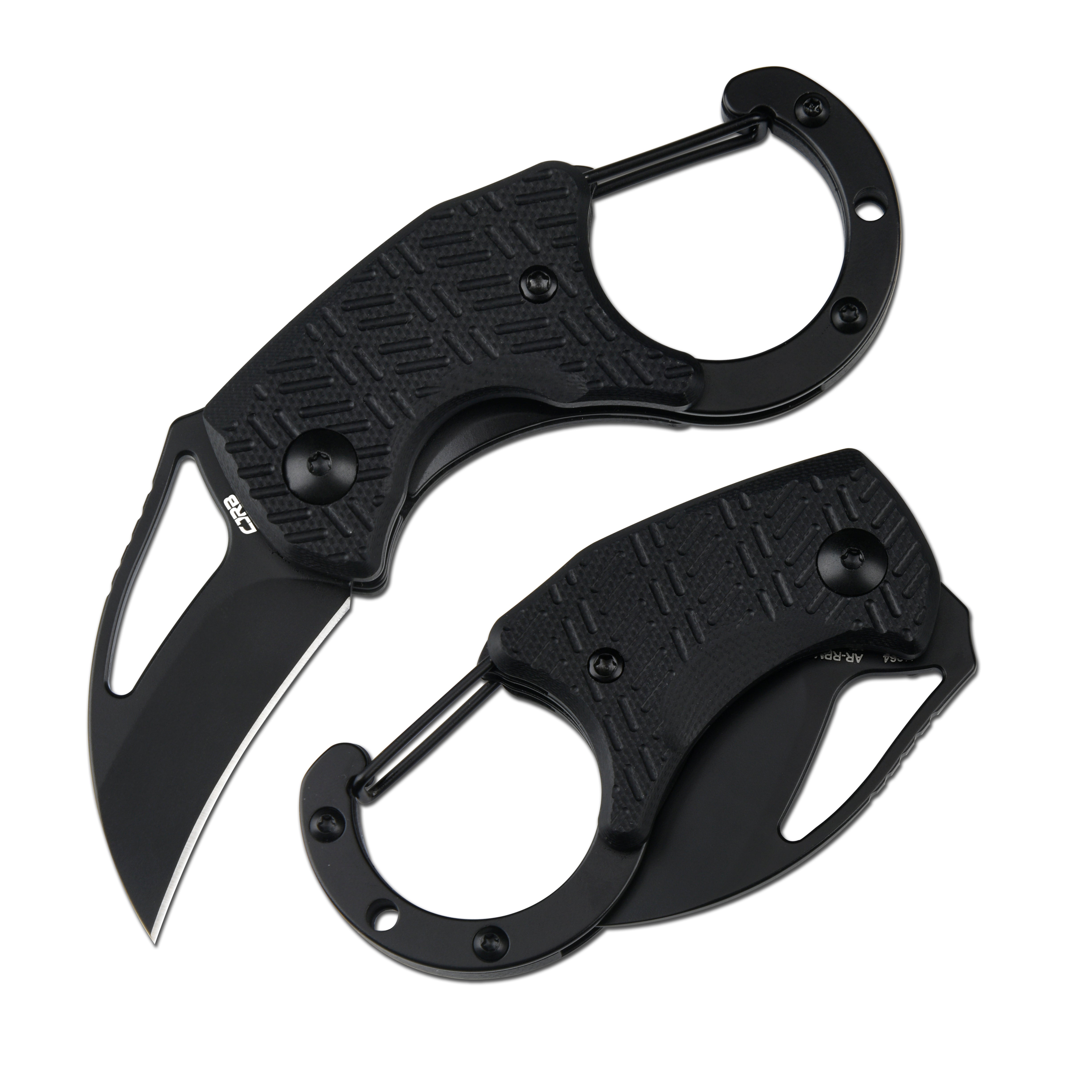 CJRB Anansi J1964 AR-RPM9 Steel Blade G10 Handle Folding Knives - Black G10 Handle/Black PVD Finish (J1964-BBK)