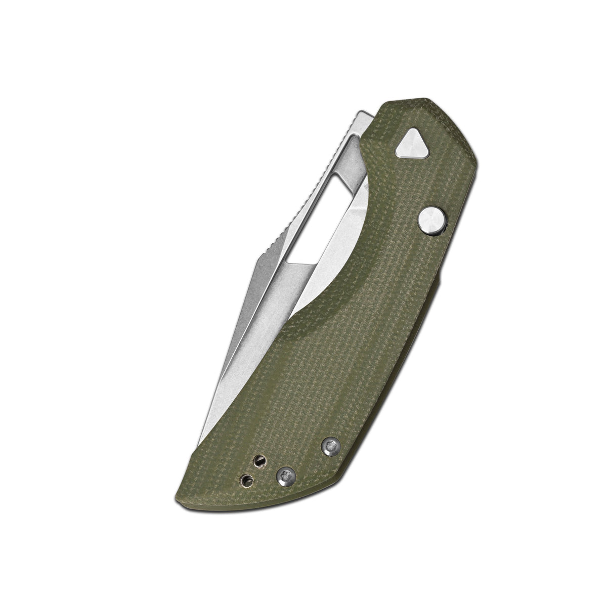 Artisan Cutlery Mousebird Thumb Hole Top Liner Lock EDC Knife Micarta Handle (3'' N690 Stone Wash Blade ) 1889G-MGN