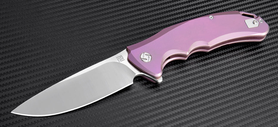 Artisan Cutlery Tradition ATZ-1702G S35VN Blade Titanium TC4 Handle Folding Knives