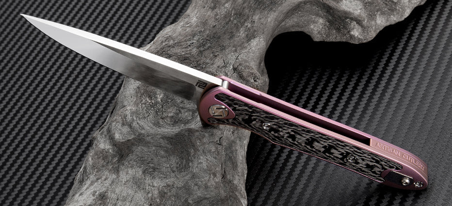 Artisan Cutlery Shark ATZ-1707GS S35VN Blade Titanium TC4 Handle Folding Knives