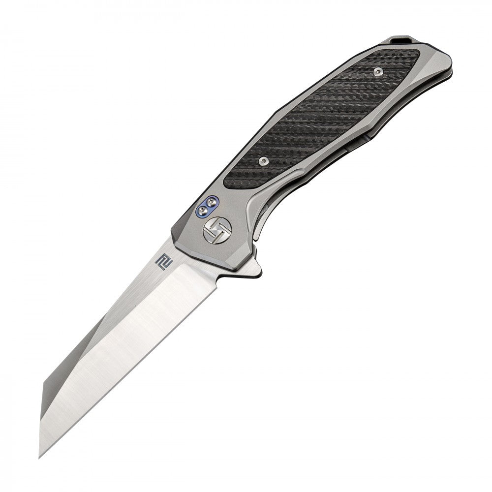 Artisan Cutlery Megahawk ATZ-1809G S35VN Blade Titanium Handle Folding Knives - Grey (1809G-GYS)
