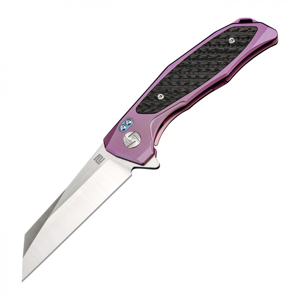 Artisan Cutlery Megahawk ATZ-1809G S35VN Blade Titanium Handle Folding Knives - Rose (1809G-RES)