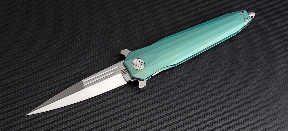 Artisan Cutlery Hornet ATZ-1810G S35VN Blade Titanium Handle Folding Knives