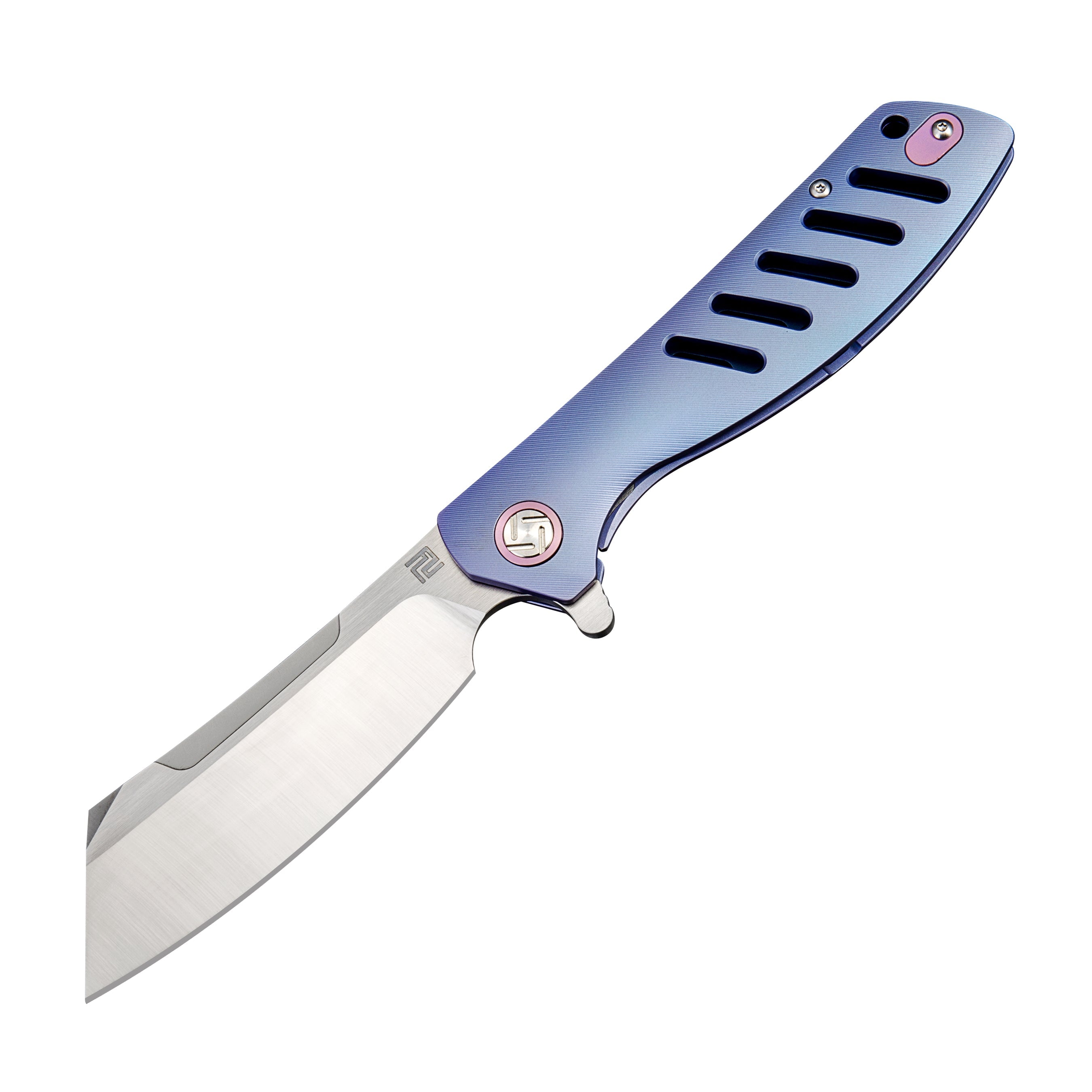 Artisan Cutlery Tomahawk ATZ-1815G S35VN Blade Titanium Handle Folding Knives