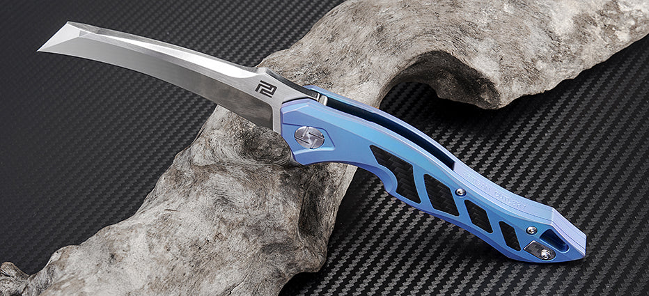 Artisan Cutlery Eagle ATZ-1816G S35VN Blade Titanium Handle Folding Knives