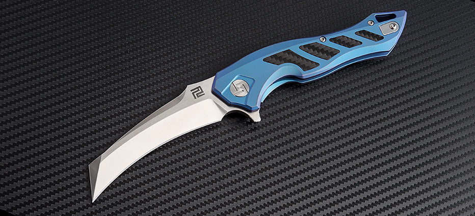 Artisan Cutlery Eagle ATZ-1816G S35VN Blade Titanium Handle Folding Knives