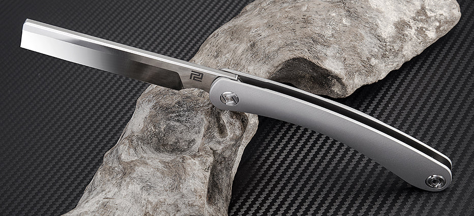 Artisan Cutlery Orthodox ATZ-1817G S35VN Blade Titanium Handle Folding Knives