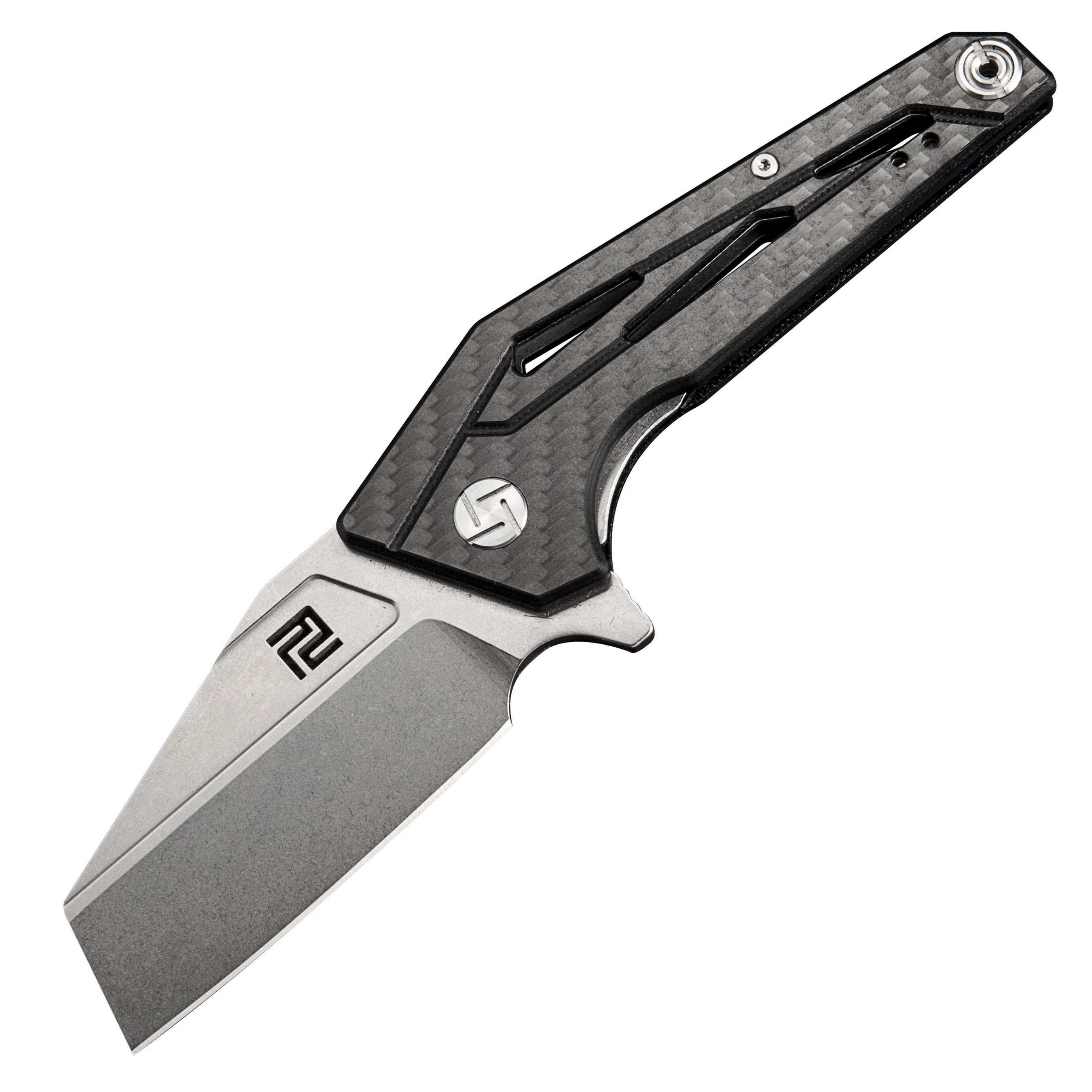 Artisan Cutlery Ravine ATZ-1819P D2 Blade Carbon Fiber Handle Folding Knives