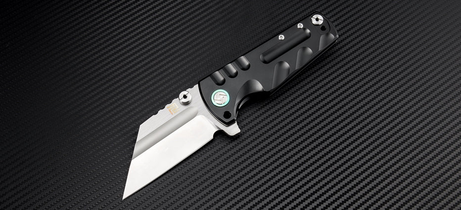 Artisan Cutlery Proponent ATZ-1820G S35VN Blade Titanium Handle Folding Knives - Black (1820G-BKS)