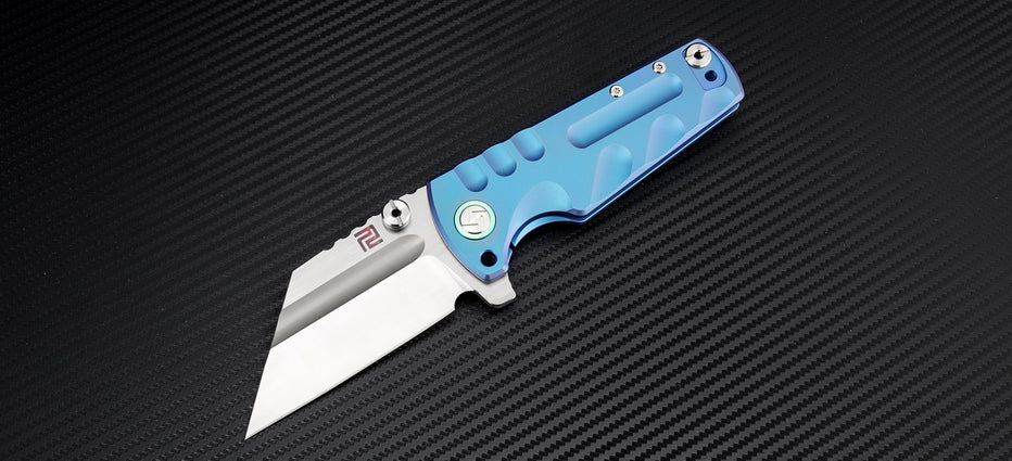 Artisan Cutlery Proponent ATZ-1820G S35VN Blade Titanium Handle Folding Knives