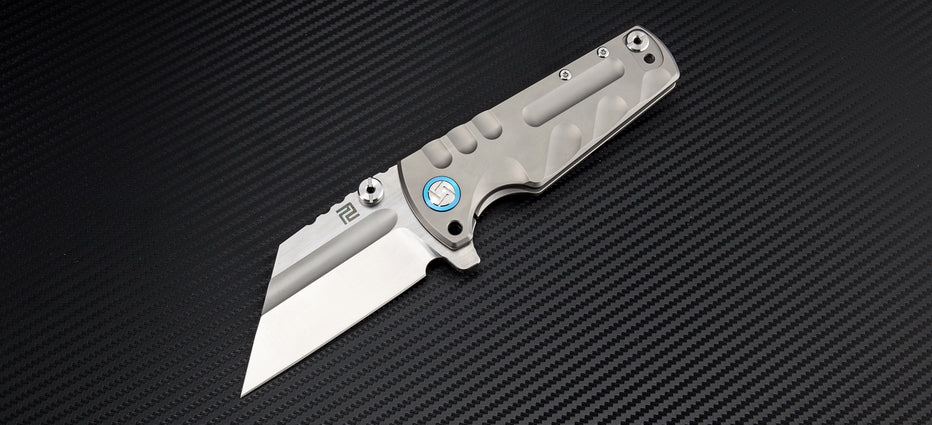 Artisan Cutlery Proponent ATZ-1820G S35VN Blade Titanium Handle Folding Knives