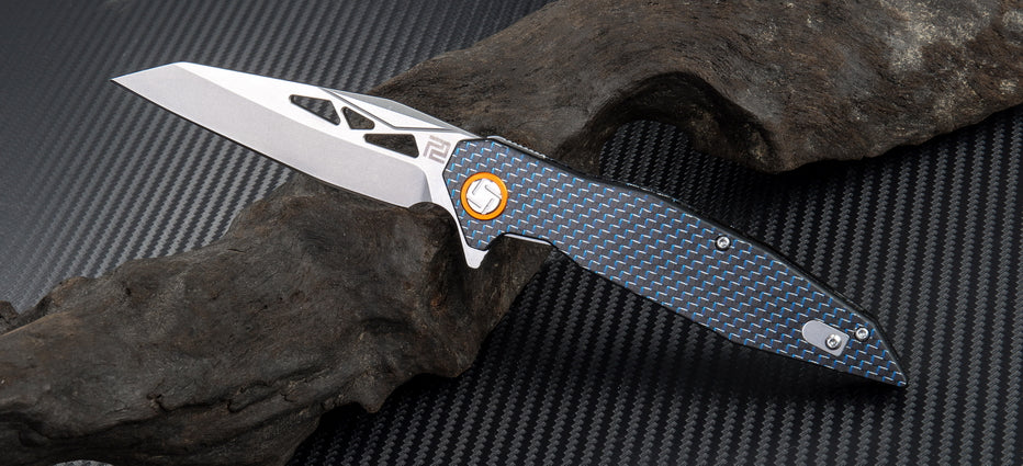 Artisan Cutlery Cygnus ATZ-1827P D2 Blade Carbon Fiber Handle Folding Knives