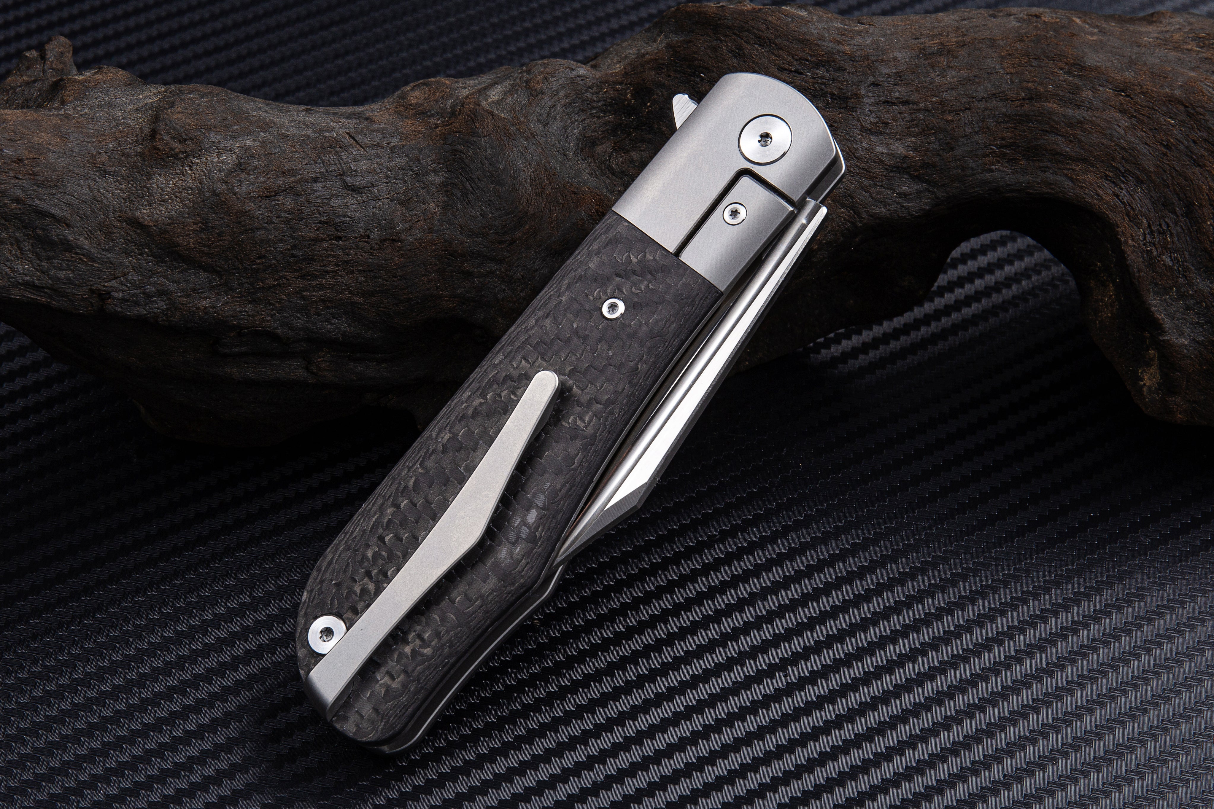Artisan Cutlery Hyperion ATZ-1834G S35VN Blade Titanium Handle Folding Knives