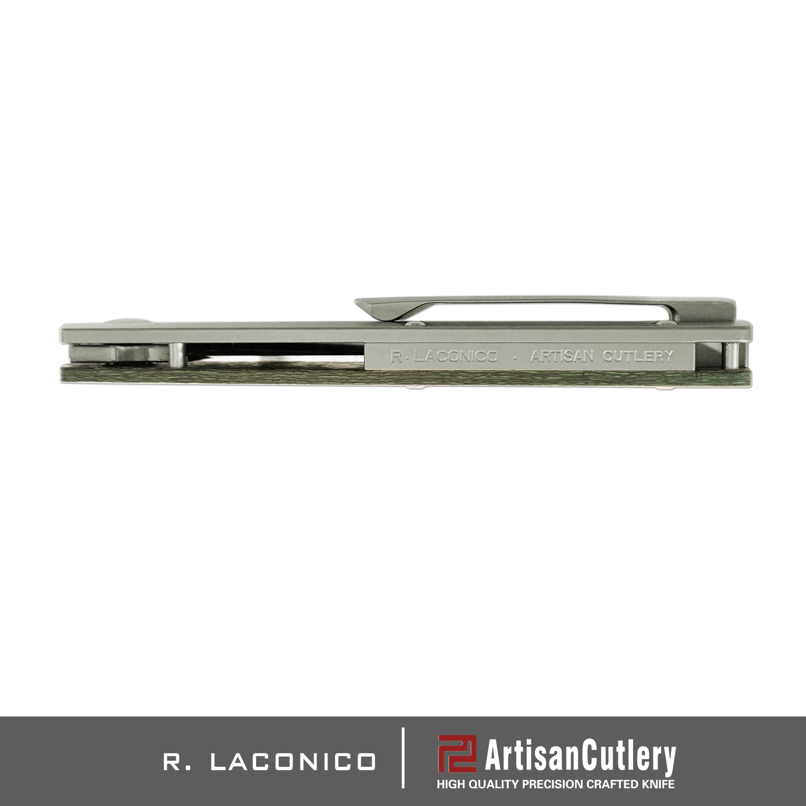 Artisan Cutlery Centauri ATZ-1839G S35VN Damascus Blade Titanium and Fat Carbon fiber Handle Folding Knives