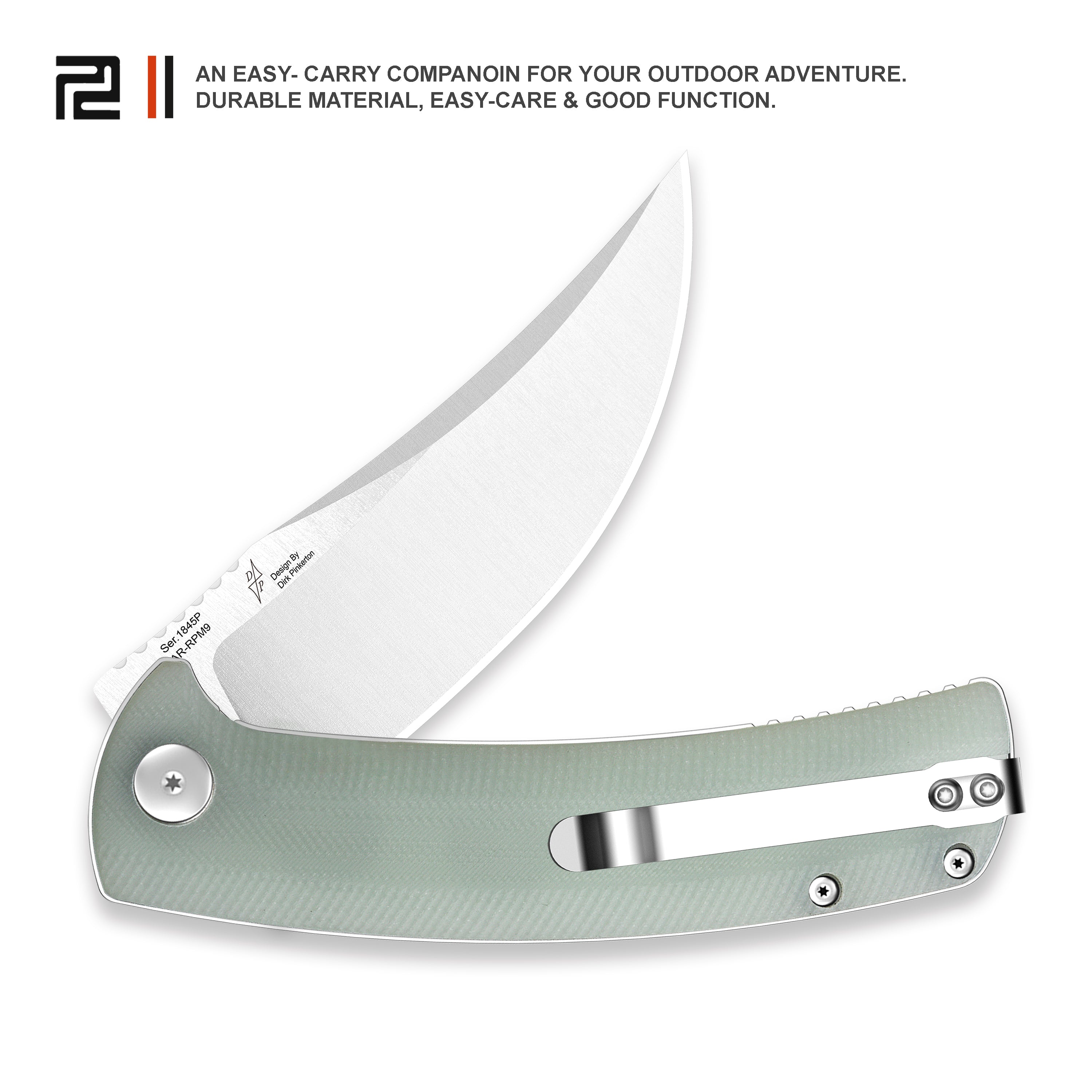Artisan Cutlery Arroyo ATZ-1845P AR-RPM9 Steel Blade G10 Handle Folding Knives