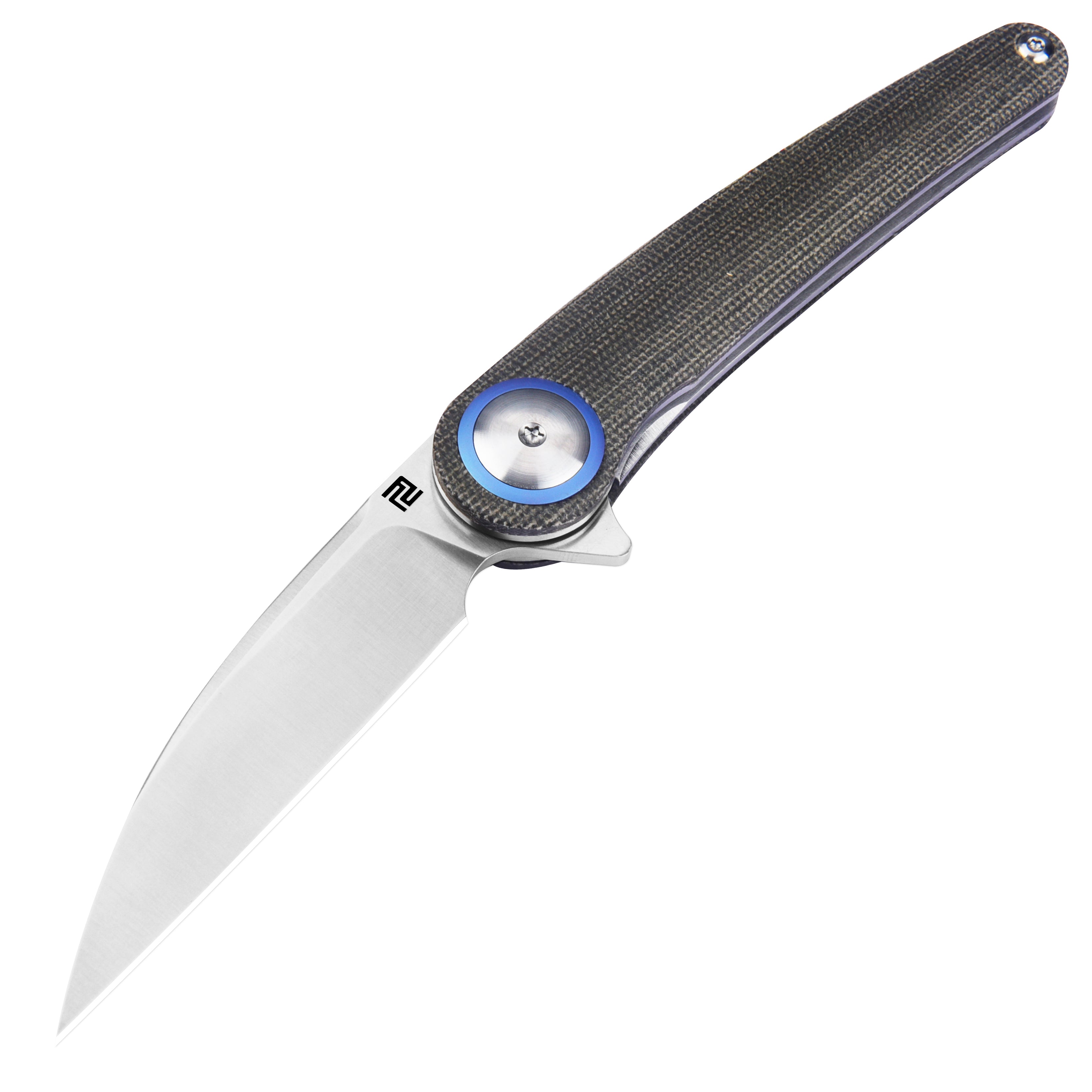 Artisan Cutlery Cazador ATZ-1848P AR-RPM9 Steel Blade OD Green Micarta Handle Folding Knives