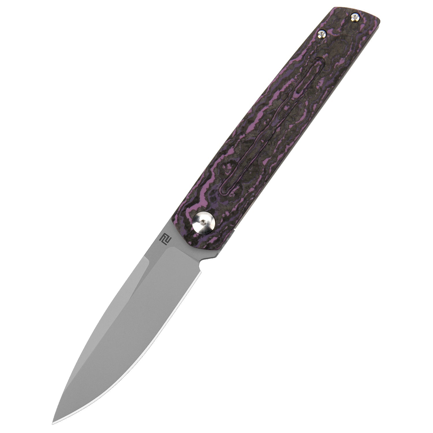 Artisan Cutlery Sirius 1849G S35VN Blade Fat Carbon and Titanium Handle Folding Knives