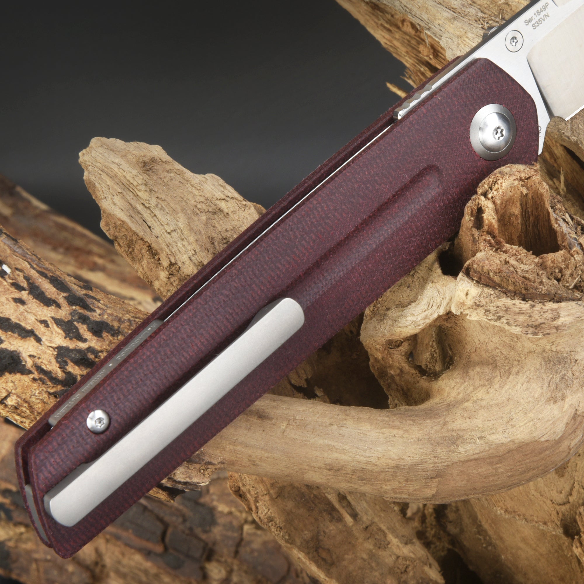 Artisan Cutlery Sirius 1849P S35VN Blade DRC Micarta Handle Folding Knives