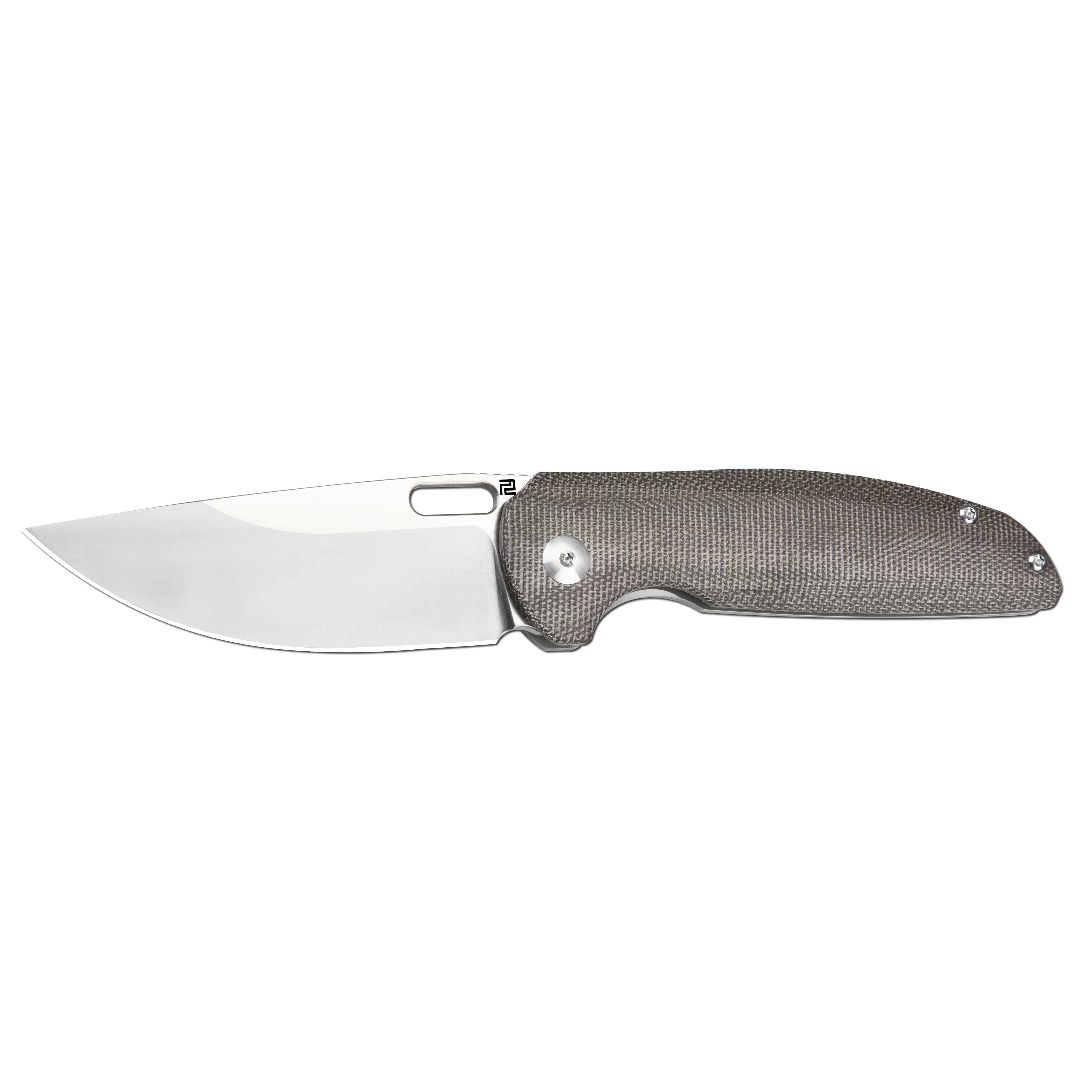 Artisan Cutlery Satyr 1852G-ODG S90V Blade Micarta & Titanium Handle Folding Knives