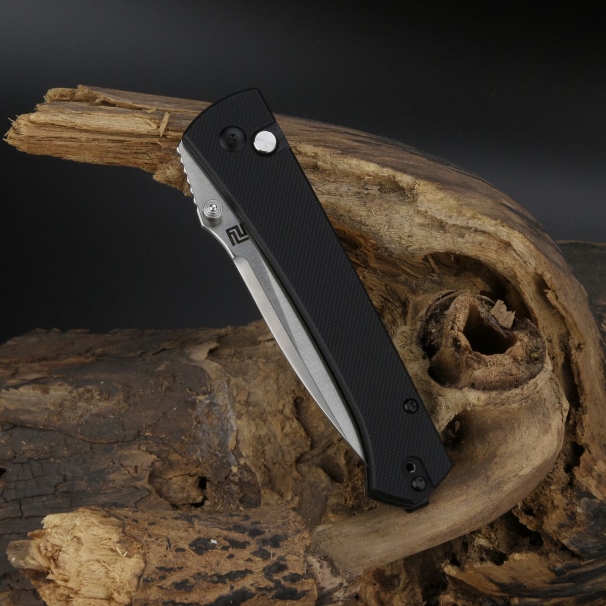 Artisan Cutlery Andromeda 1856P AR-RPM9 Blade G10 Handle Folding Knife - Black (1856P-BK)