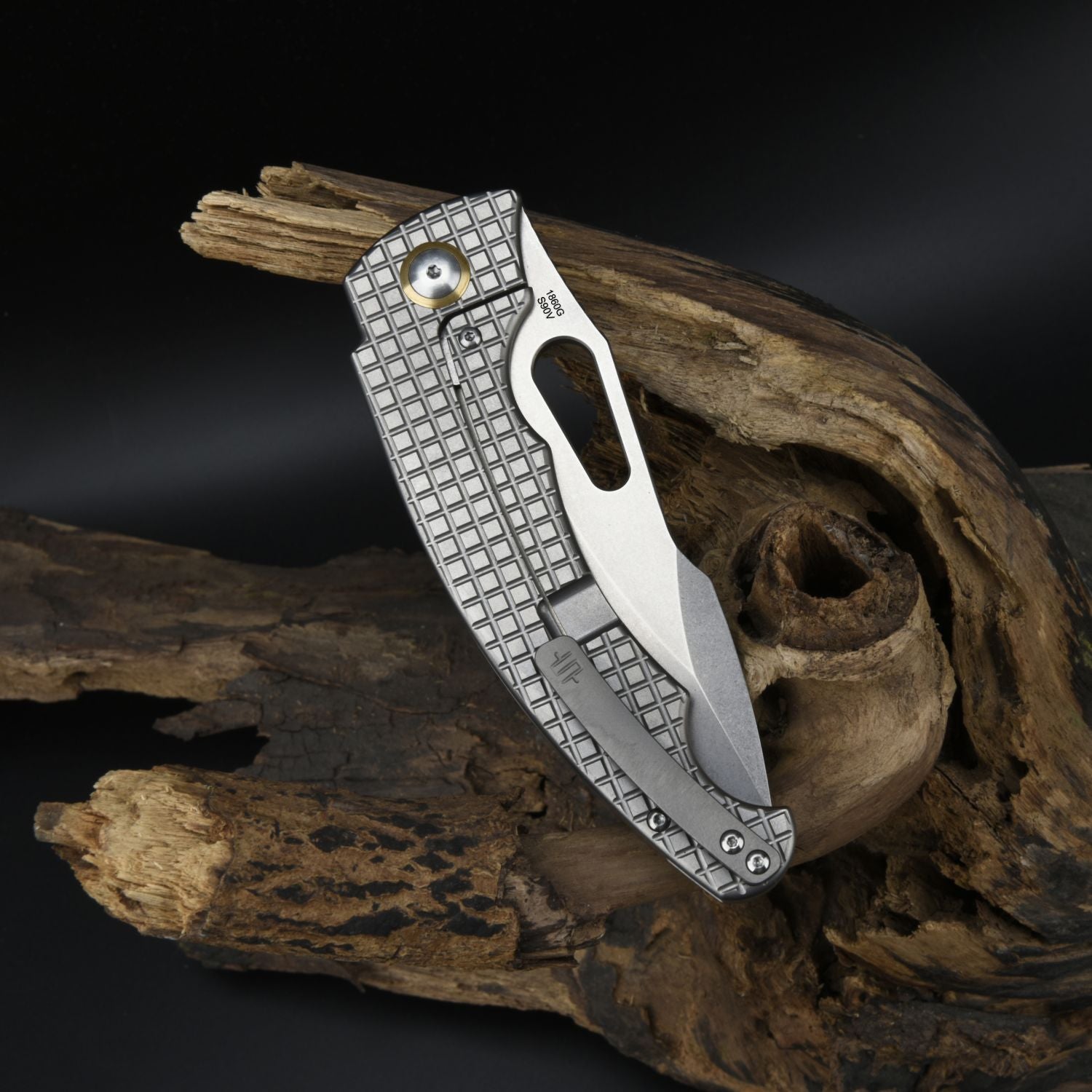 Artisan Cutlery Xcellerator ATZ-1860G CPM S90V Blade Titanium Handle Folding Knives