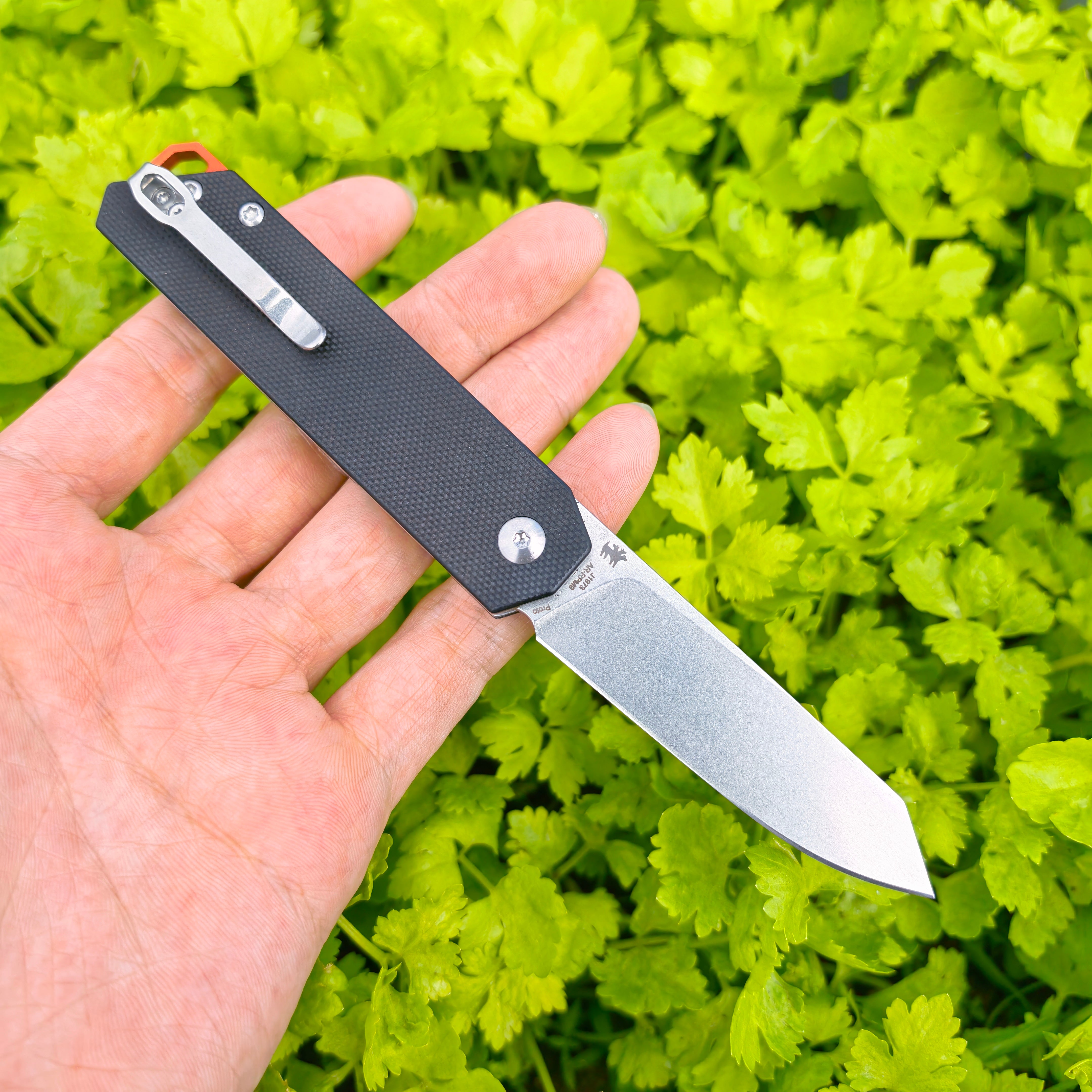 CJRB Prototype Prep J1973 AR-RPM9 Steel Blade G10 Handle Folding Knives