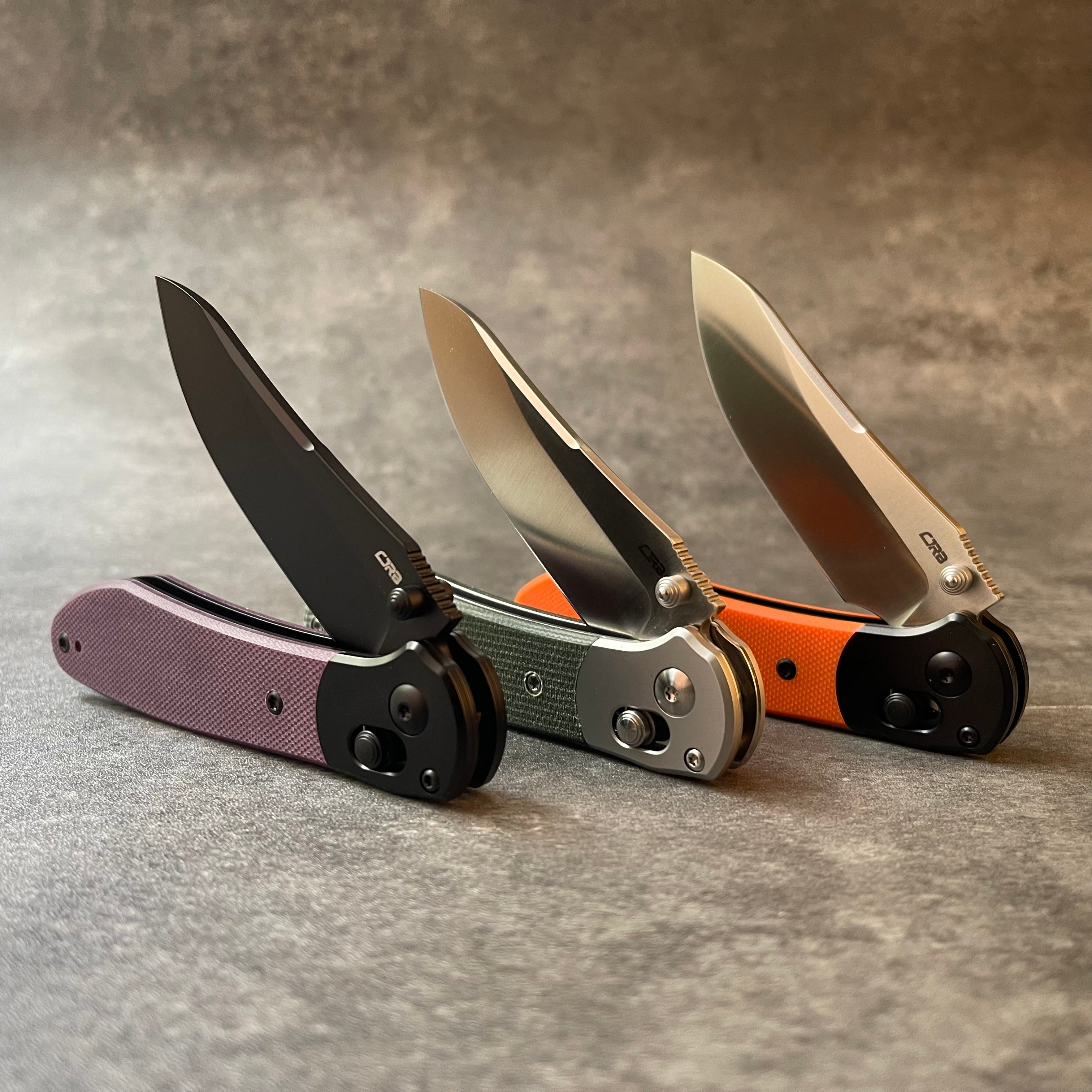 CJRB Fishers J1976 AR-RPM9 Steel G10/Micarta Handle Folding Knives(Prototype)