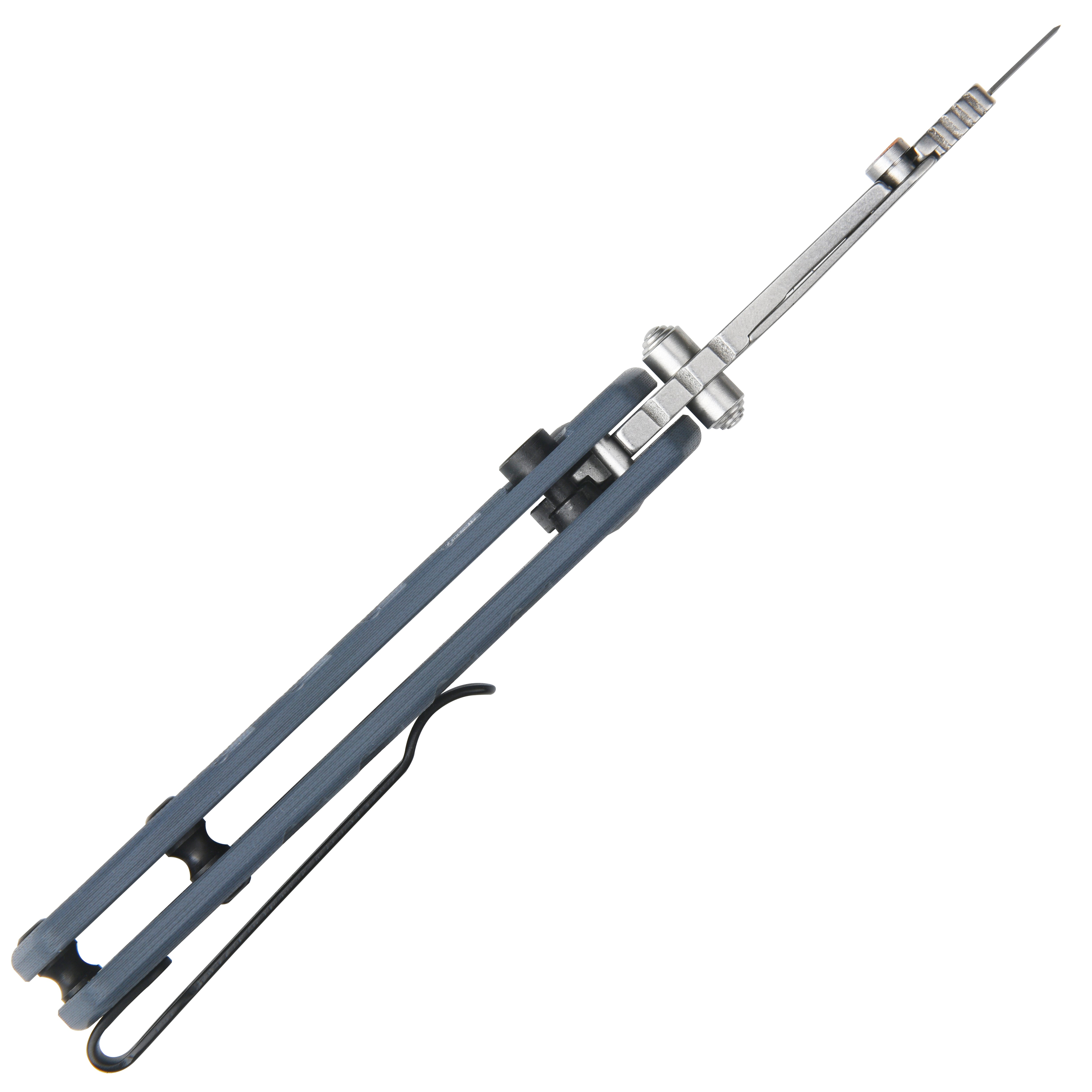 CJRB Boxer J1967 G10 Handle Folding Utility Knife, with 10 Extra Blades (Blue Ripple)