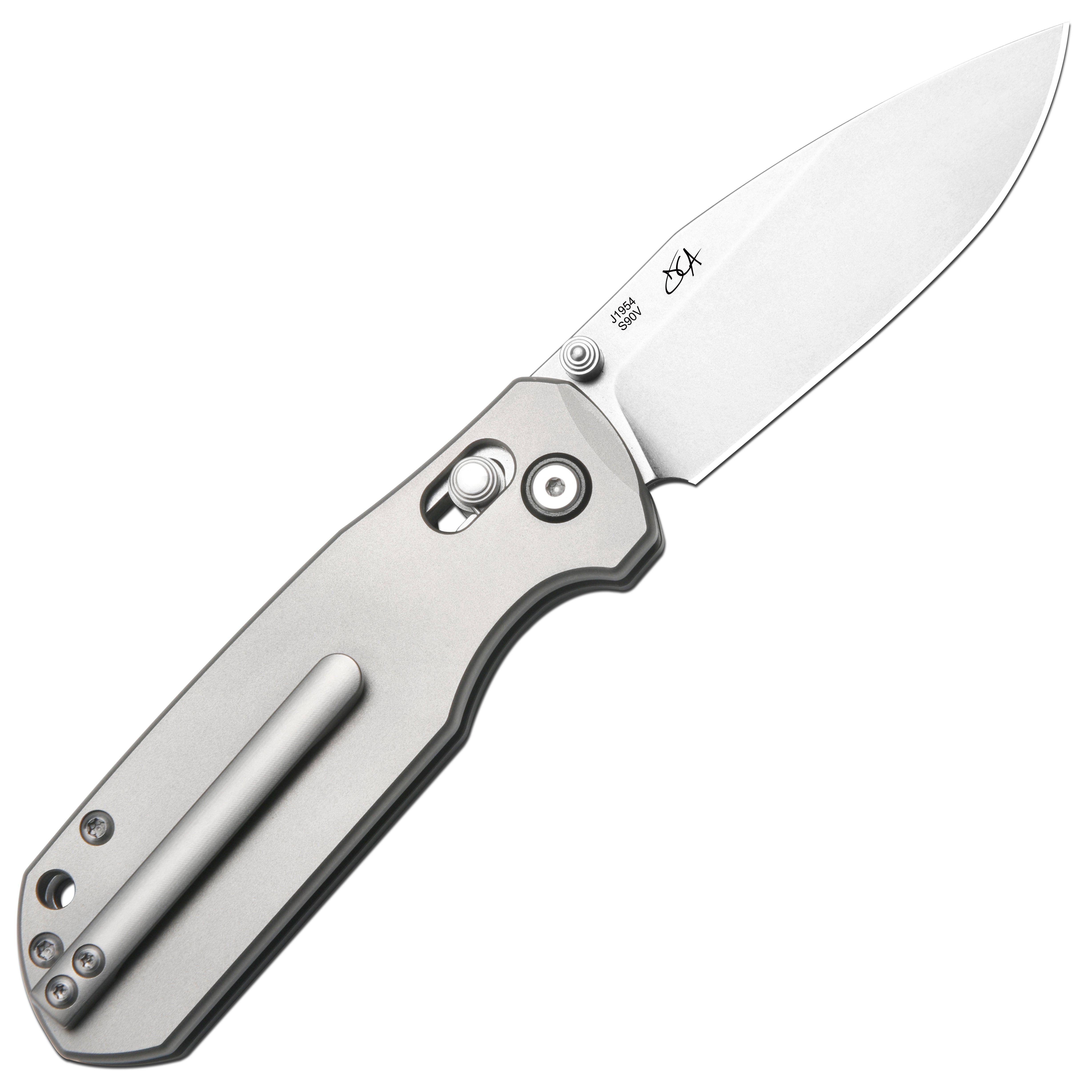 CJRB Maximal J1954 CPM S90V Blade Titanium Handle Folding Knives