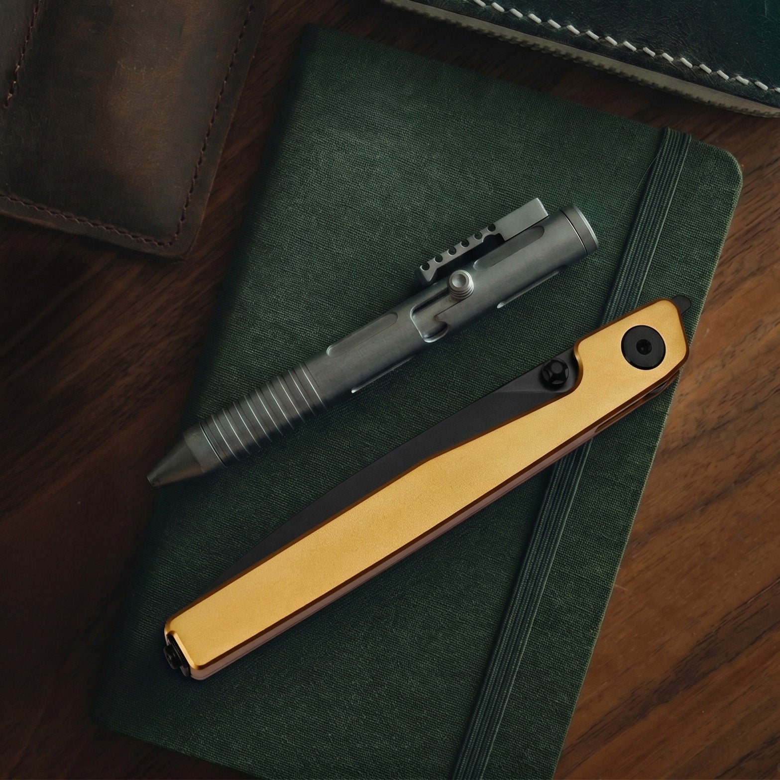 CJRB Lanky Thumb Stud&Front Flipper Liner Lock EDC Knife Titanium Handle Steel Clip(3.58'' CPM S90V Black PVD Coating Blade) J1965G-GL