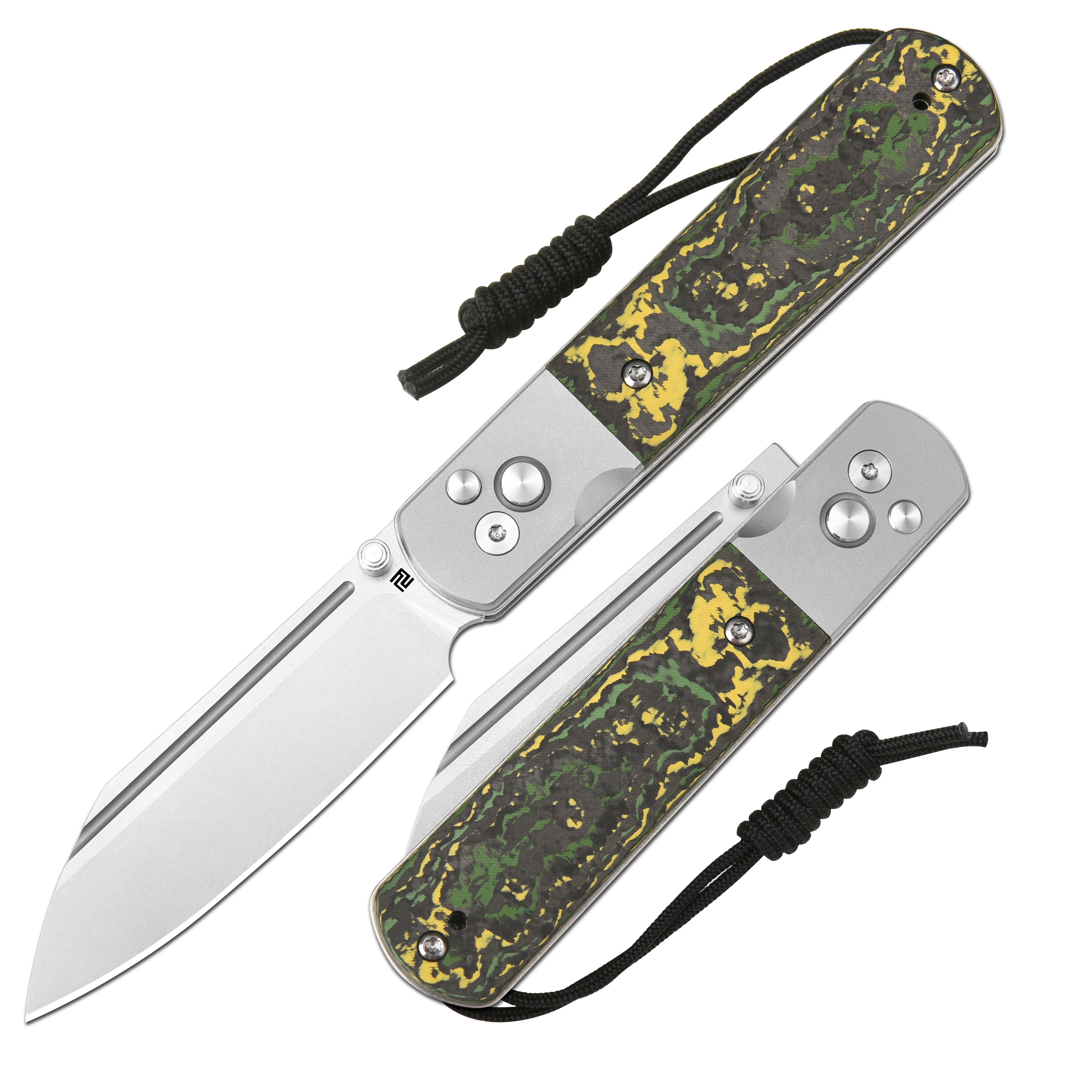 Artisan Cutlery Holm 1875 S90V Steel Blade TItanium and Fat Carbon Handle Folding Knives(Holiday Exclusive)