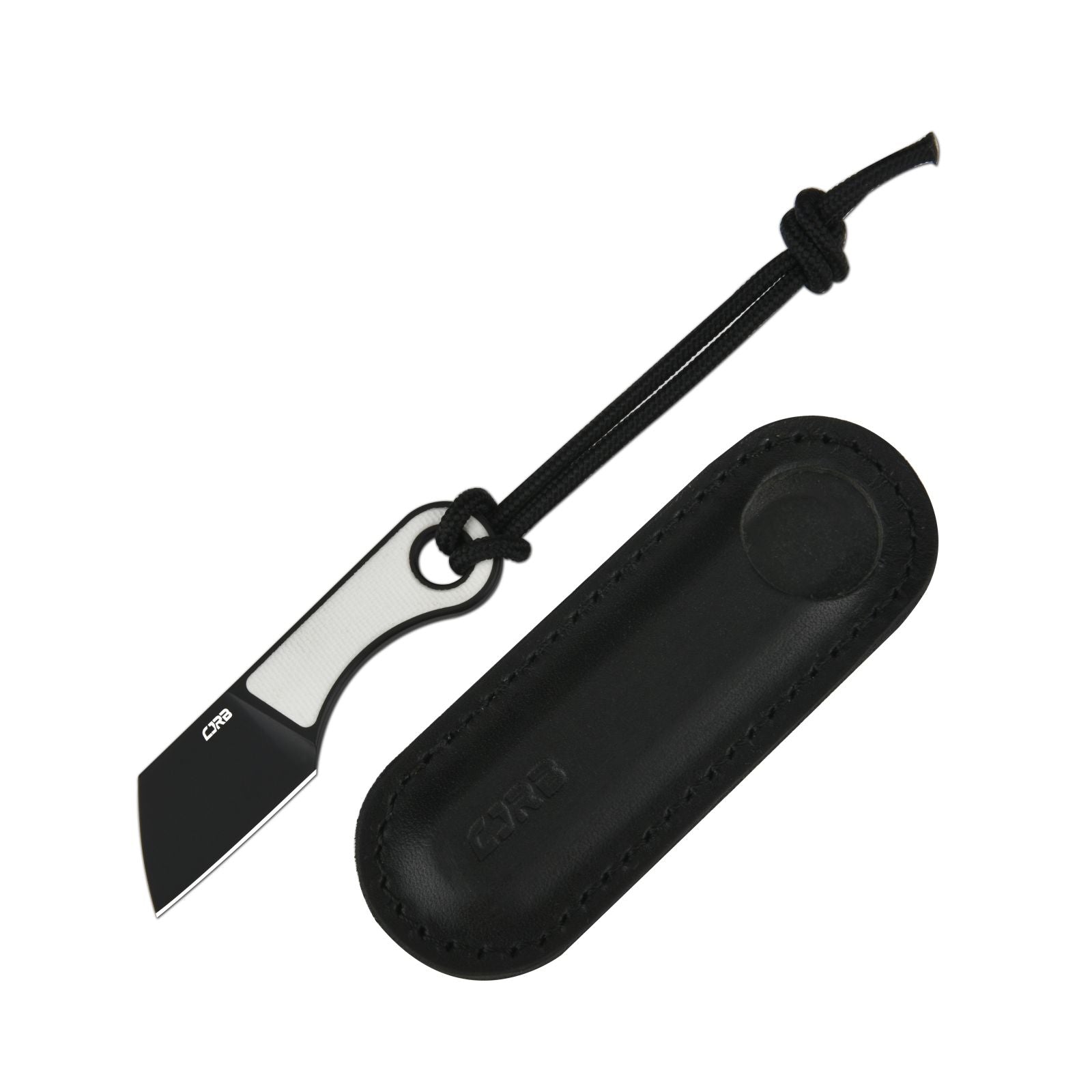 CJRB Chip J1939 AR-RPM9 Steel Blade G10/Carbon fiber Handle Fixed Blade Knives - White G10 + Black PVD Blade (J1939-BWH)