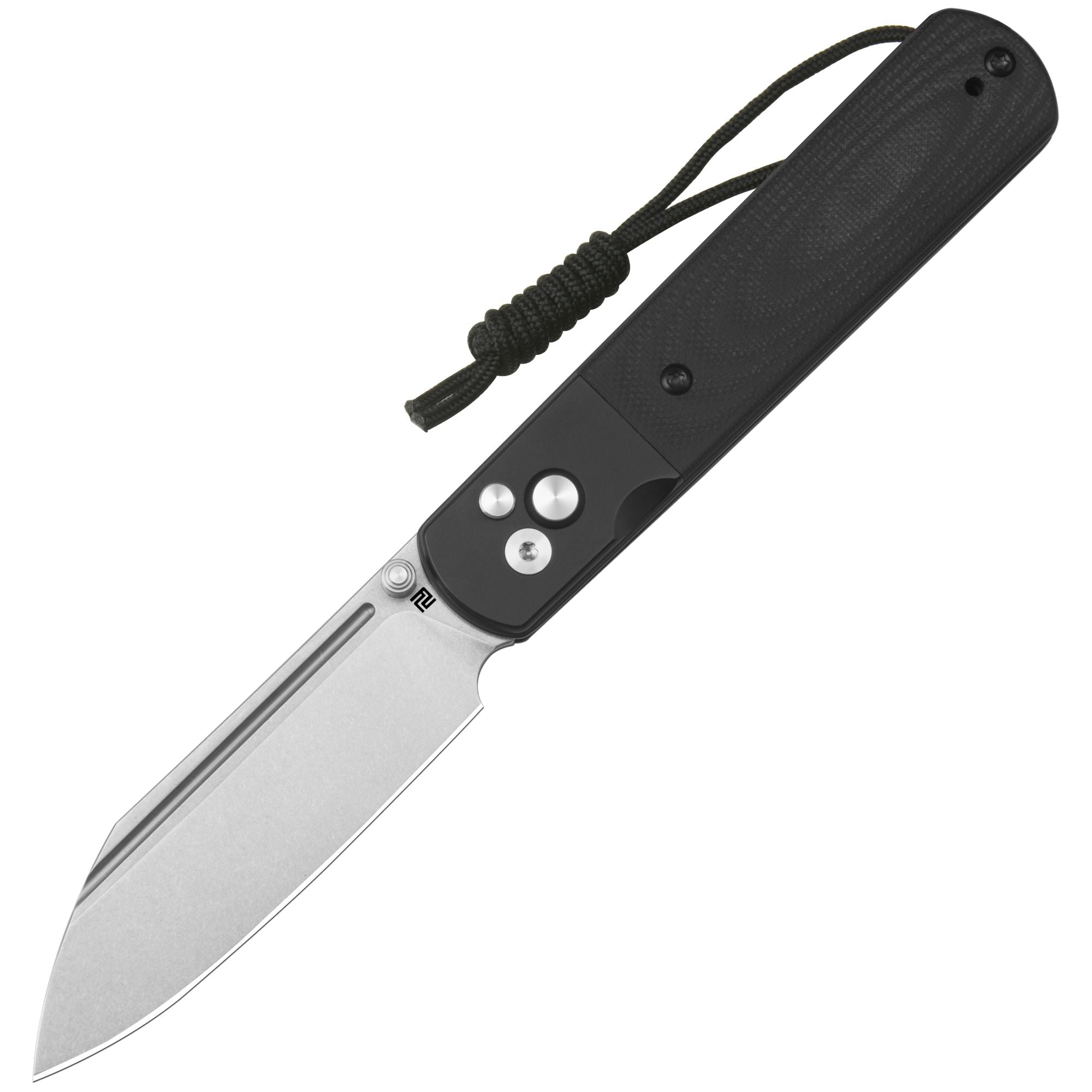Artisan Cutlery Holm 1875P AR-RPM9 Steel Blade G10 Handle Folding Knives - Black PVD Steel+Black G10 Inlay+Black PVD Steel Liner (1875P-BK)