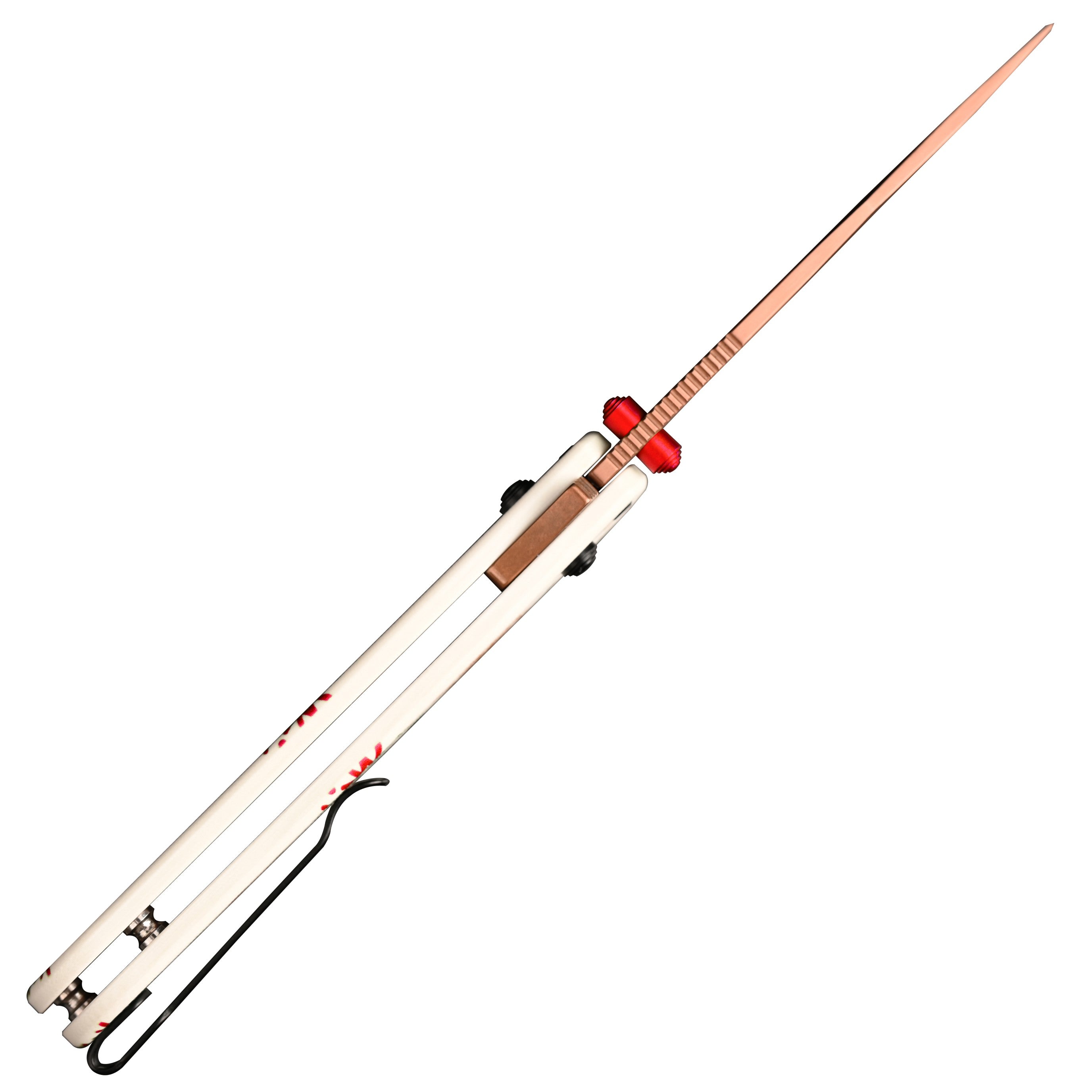 CJRB Bolt J1960 AR-RPM9 Steel Blade G10 Handle Folding Knives (Holiday Exclusive) - Snowfall (J1960M-WH)