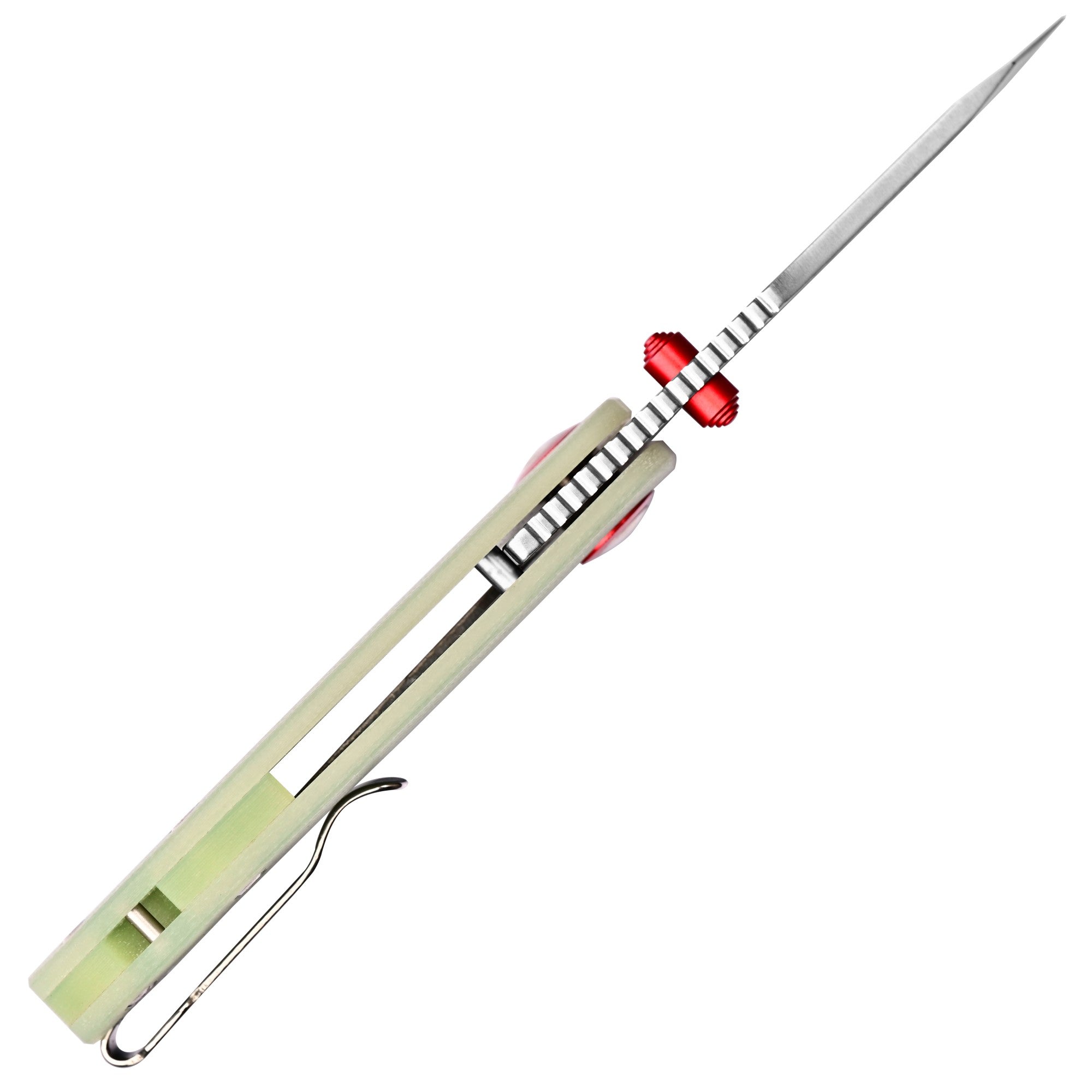 CJRB Maileah Front Flipper & Liner Lock G10(Glow In the Dark) Handle (2.39'' Sand Polish AR-RPM9 Blade) J1918-GD