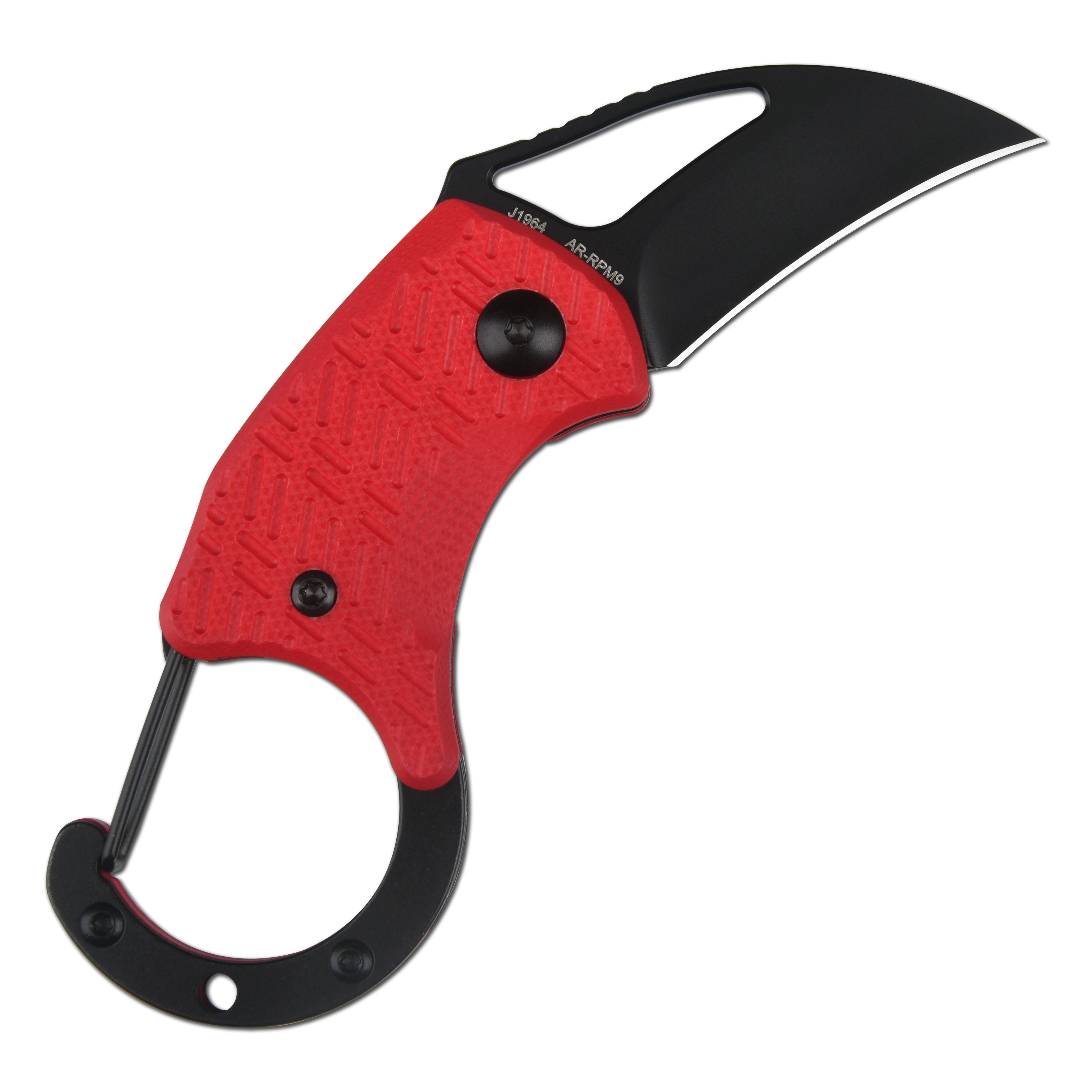 CJRB Anansi J1964 AR-RPM9 Steel Blade G10 Handle Folding Knives (Exclusive) - Red (J1964-BRE)