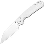 CJRB Pyrite-Light J1945 CPM S90V Steel Light Grey FRN Handle Folding Knives