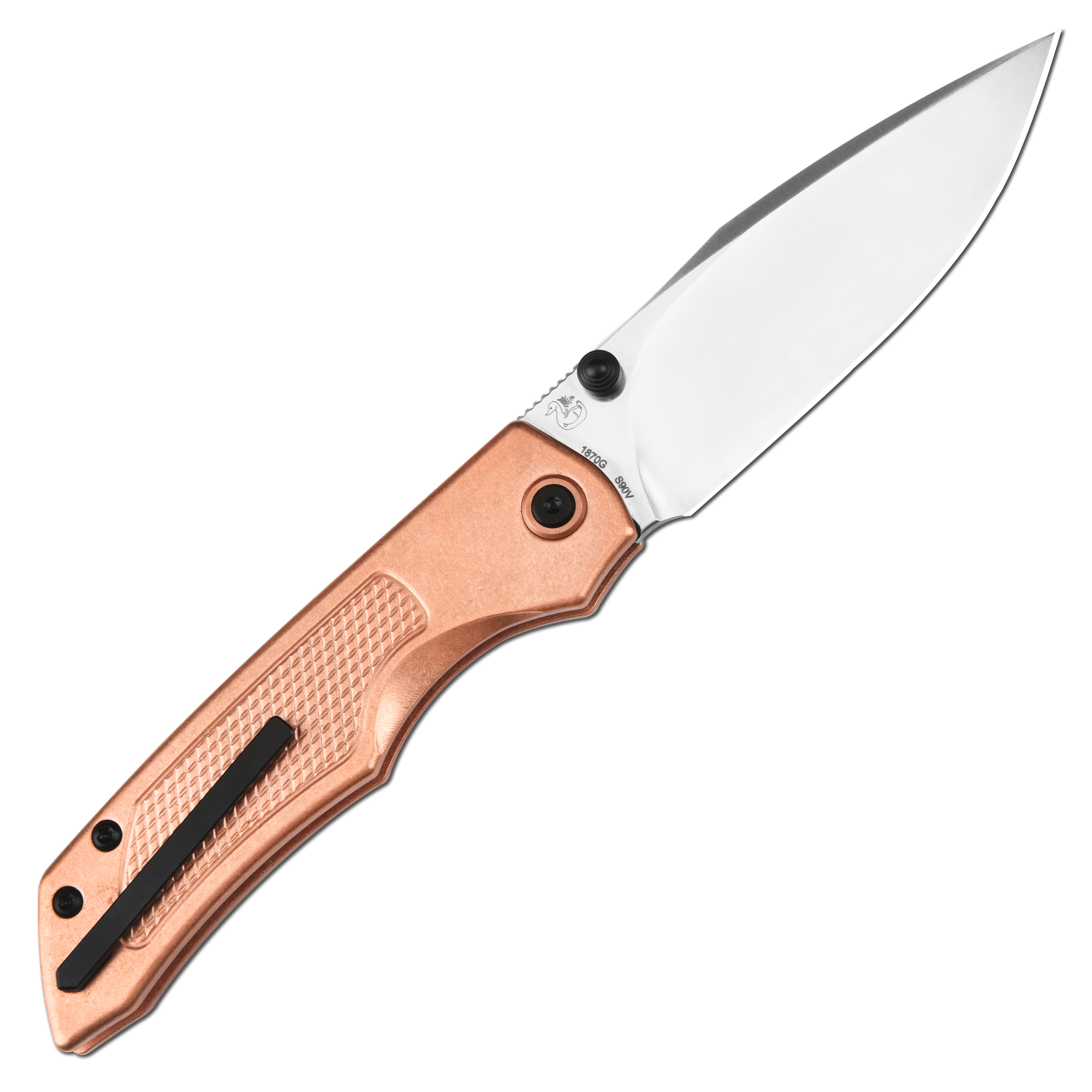 ArtisanCutlery Wizard ATZ-1870G S90V Steel Blade Titanium Handle Folding Knives
