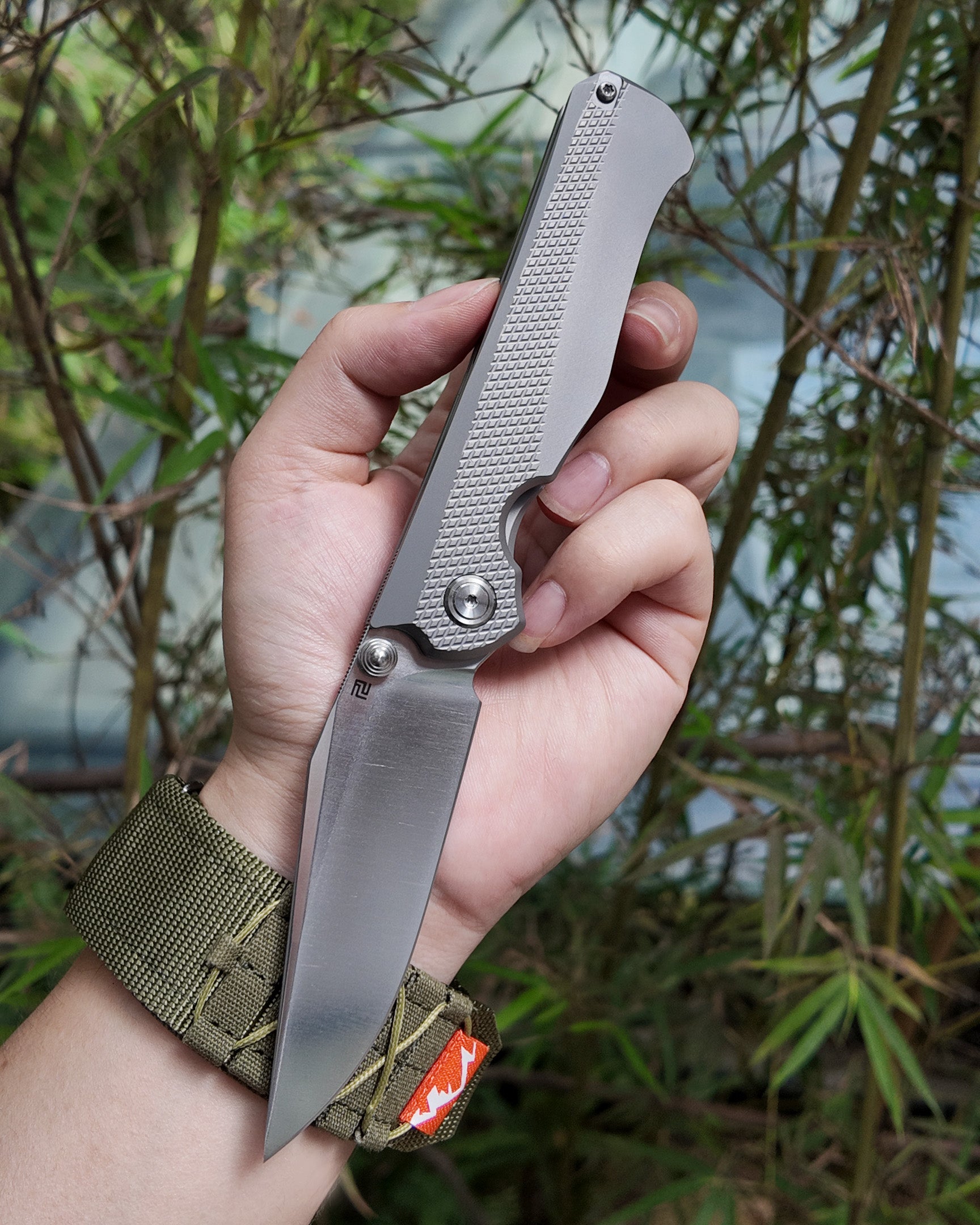 Artisan Cutlery Crusoe ATZ-1869G S90V Blade Titanium Handle Folding Knives