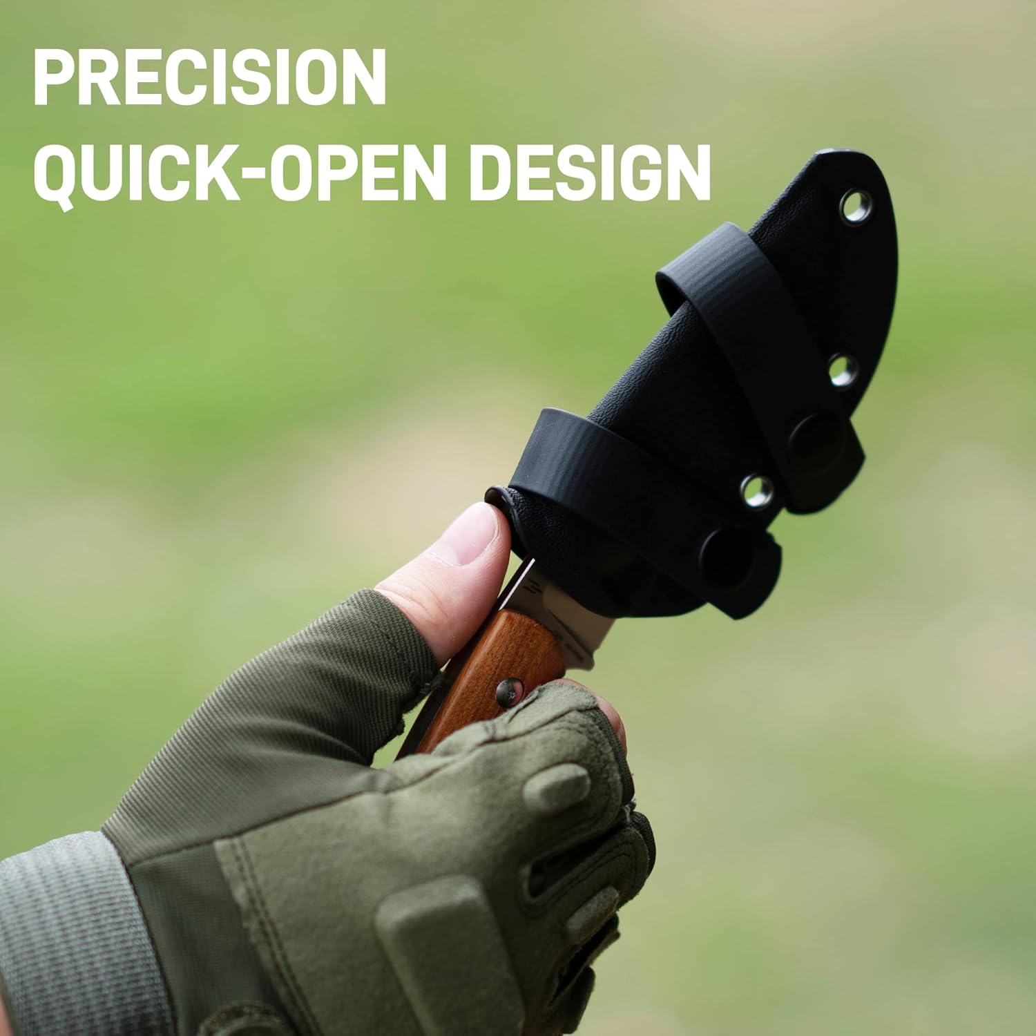 CJRB Mutt J1958 AR-RPM9 Steel Blade Fixed Blade Knives - Wood (J1958-WD)